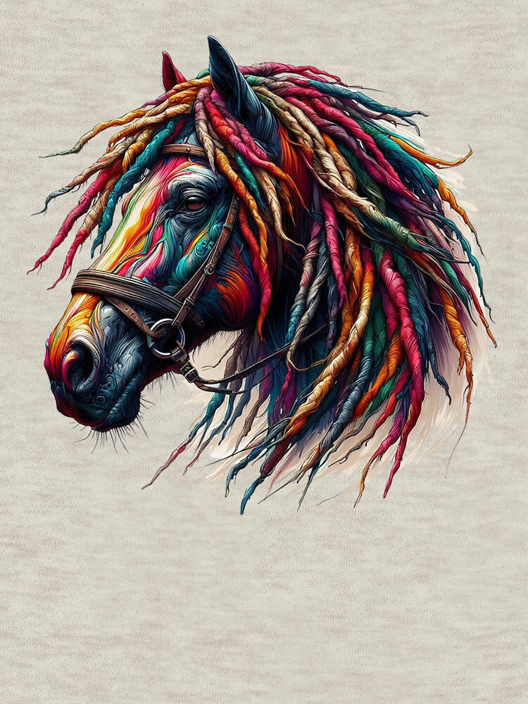 Vibrant Horse with Dreadlocks by gkhanco