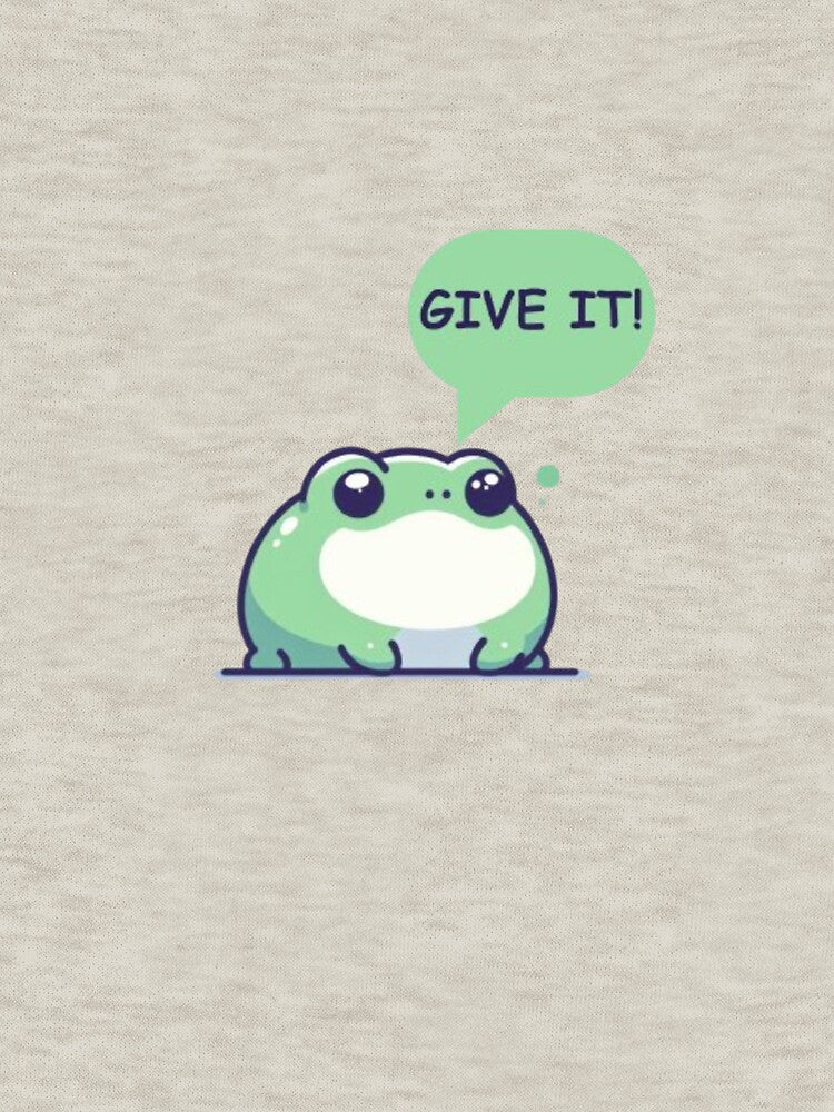 Cute Small Frog Cartoon - Give It Speech by IntegriTee