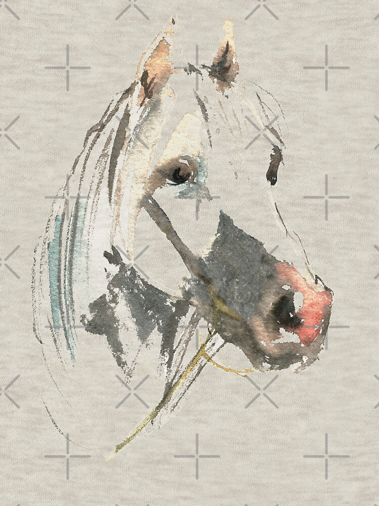 Horse Head. I love horse. Wild horse. White horse. Watercolor horse. Horse lover. by ZheltakovaIana