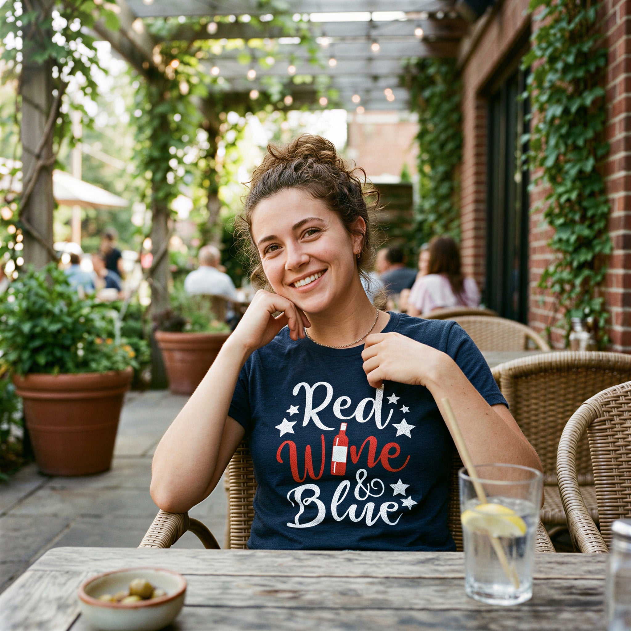 Red Wine And Blue Women's T Shirt