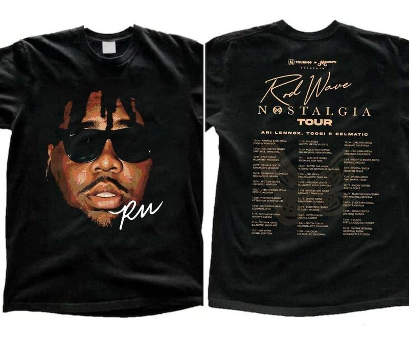 rod wave signature graphic nostalgia tour rap music black t-shirt gift fans Hoodie, Sweatshirt | UrbanDripWear.com