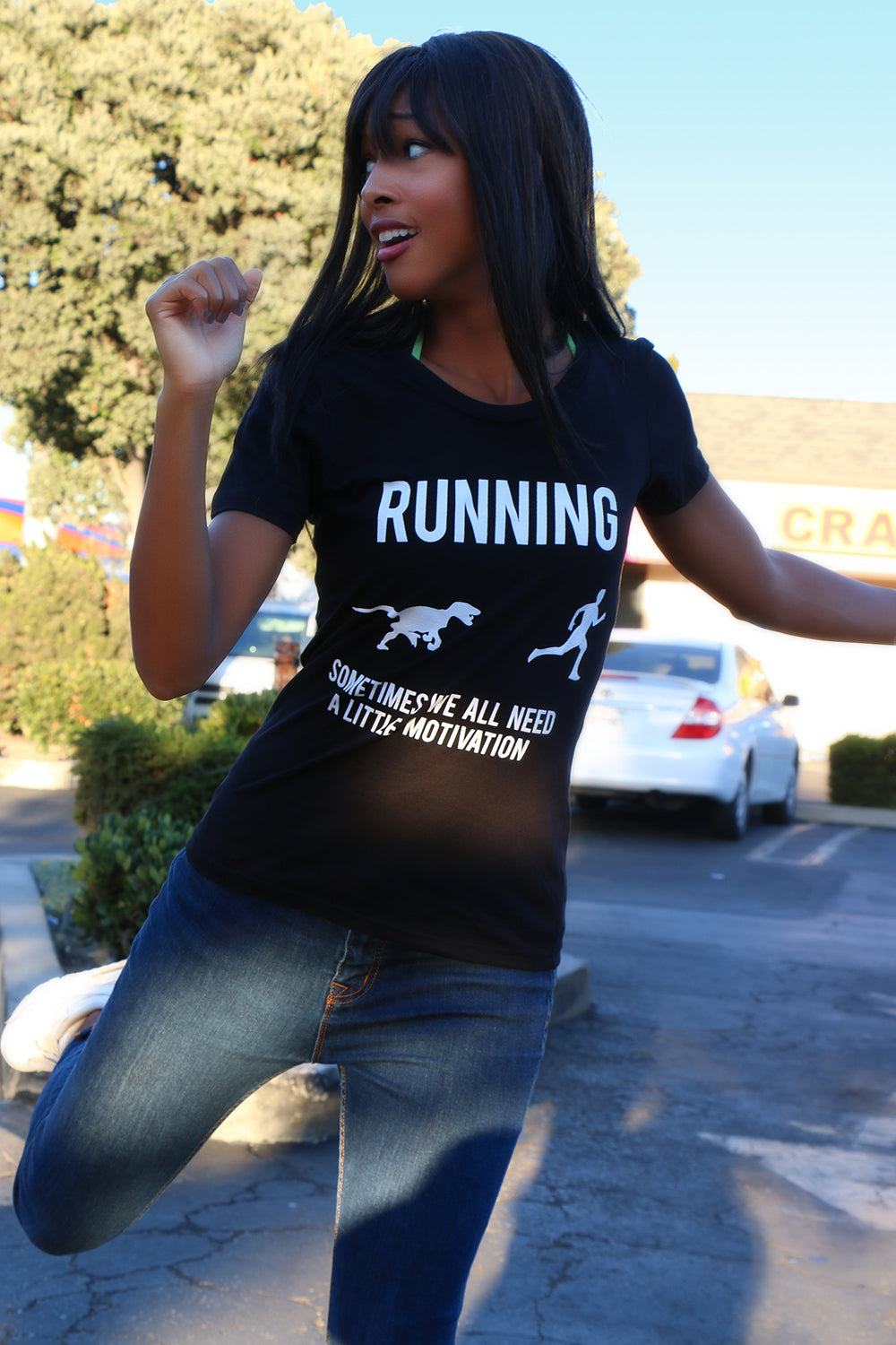 Running, We All Need A Little Motivation Women's T Shirt