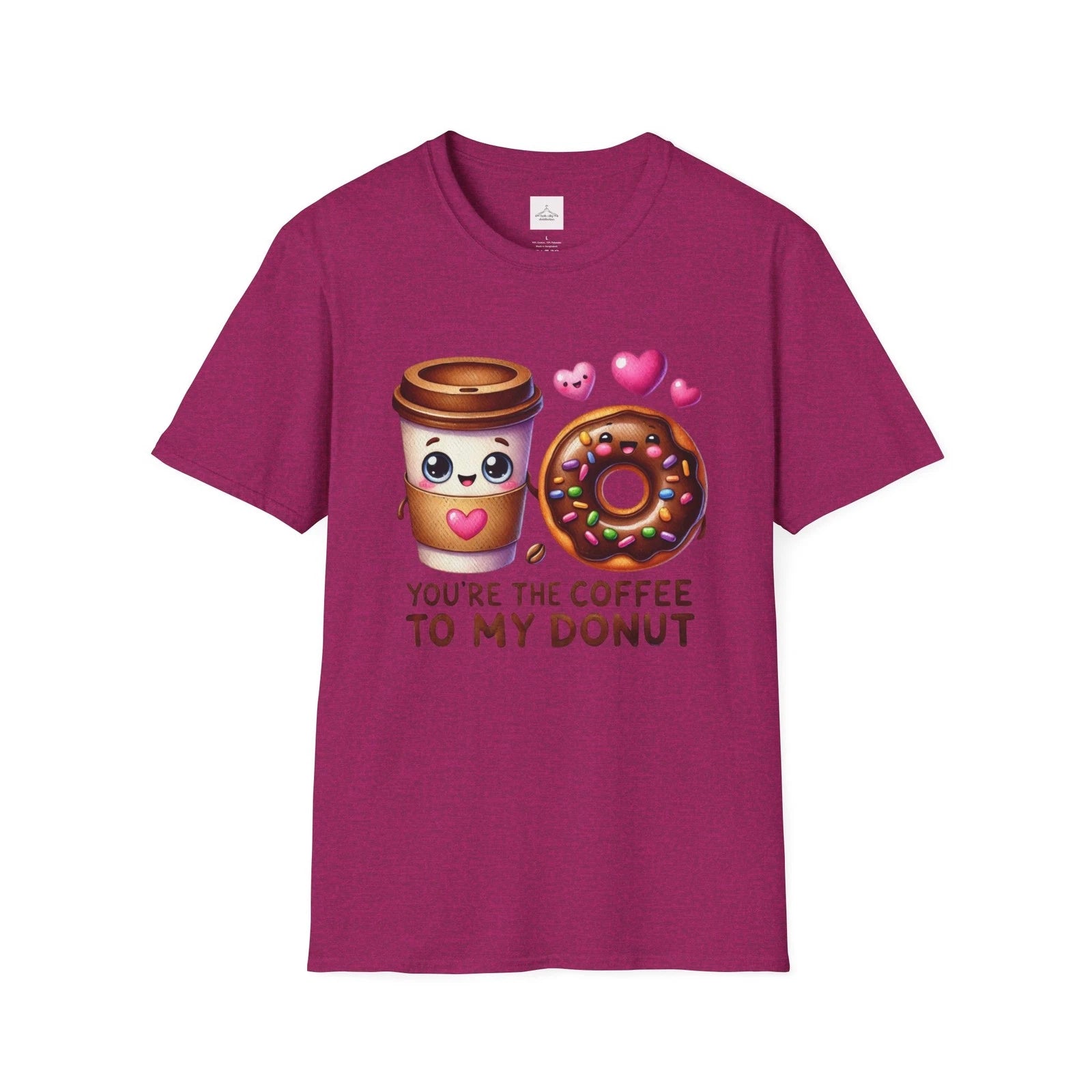 Cute Coffee and Donut T-Shirt, Funny Gift Shirt, Unisex Tee, Foodie [...]