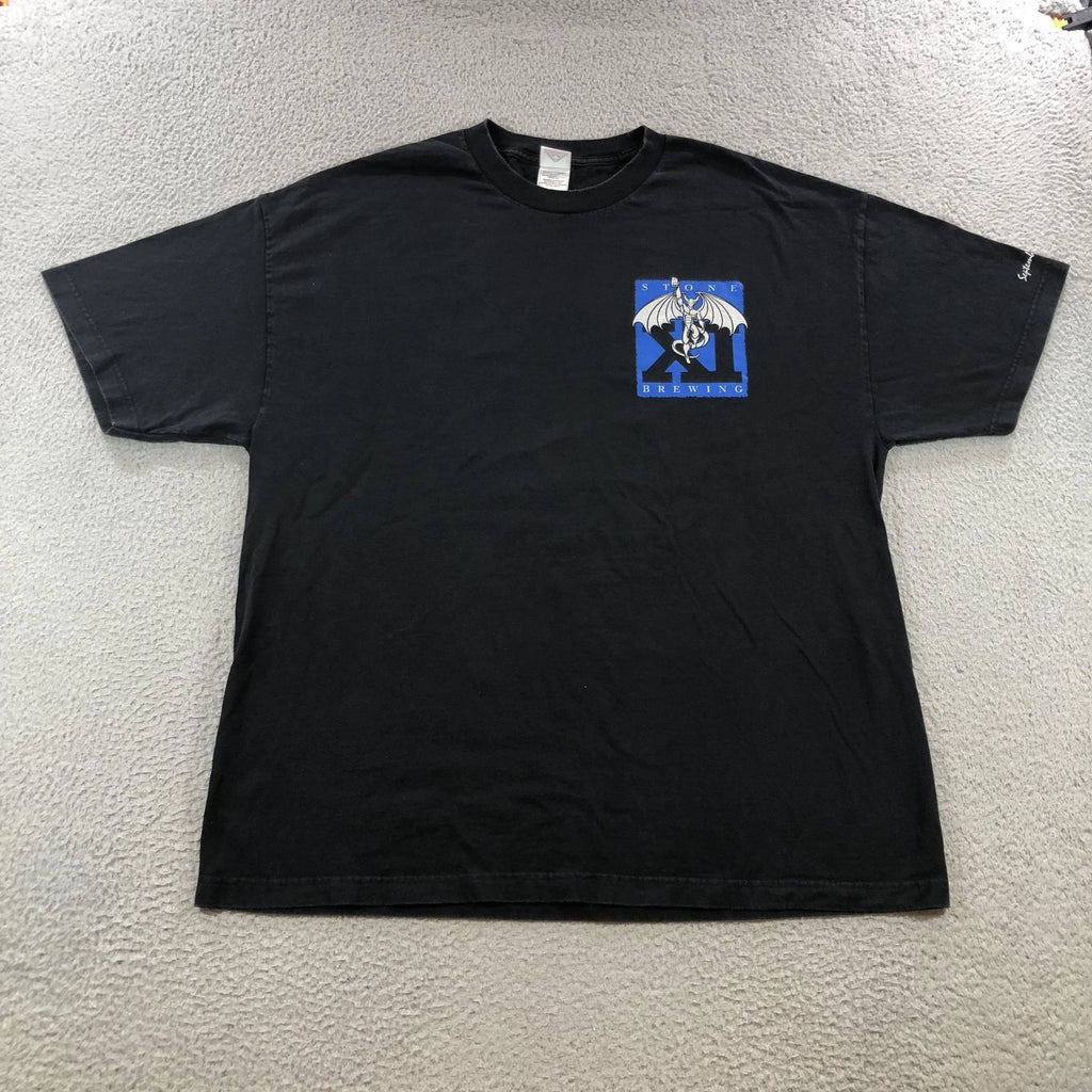 Stone Brewing Shirt Mens 2XL Black 11th Anniversary Beer Festival 2007 Graphic