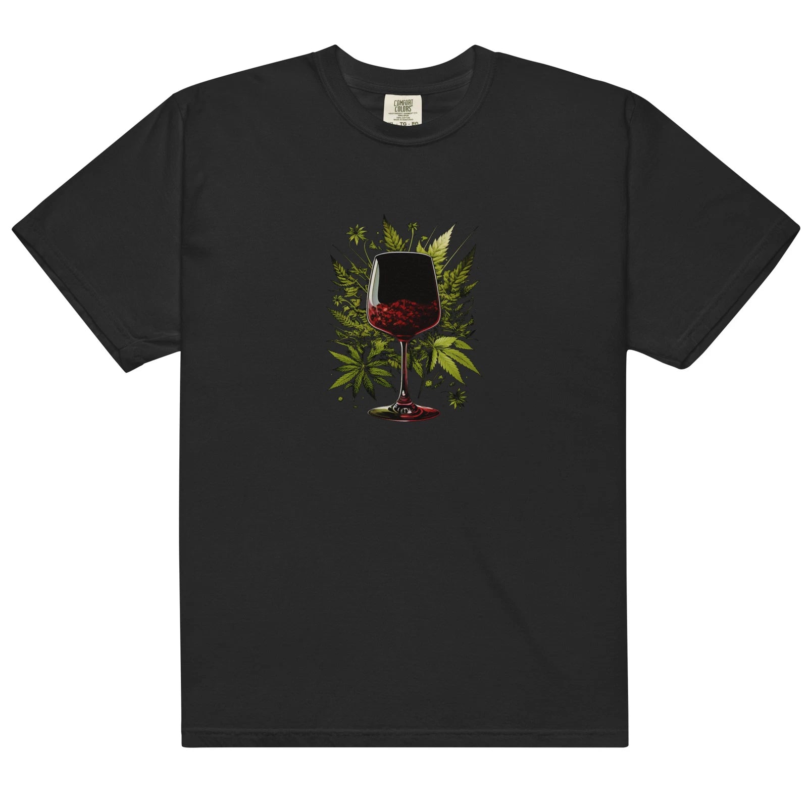 Weed And Wine Unisex Garment-Dyed Heavyweight T-shirt