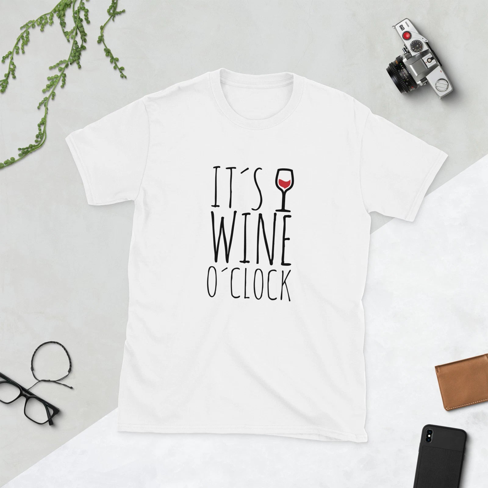 "It's wine o'clock" Short-Sleeve Unisex T-Shirt