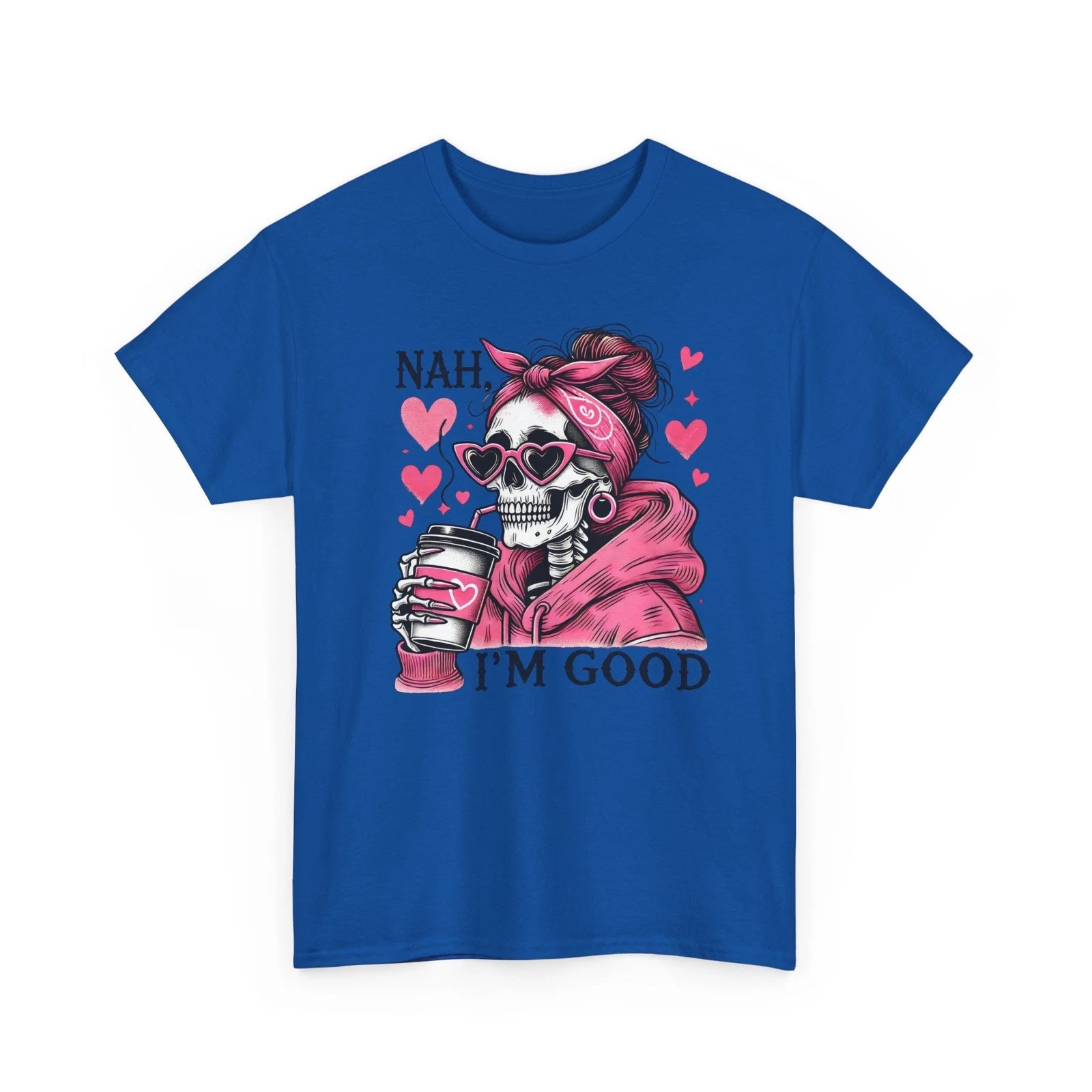 Coffee Wizard T-Shirt | Funny Magic Nah Im Good Skeleton Shirt