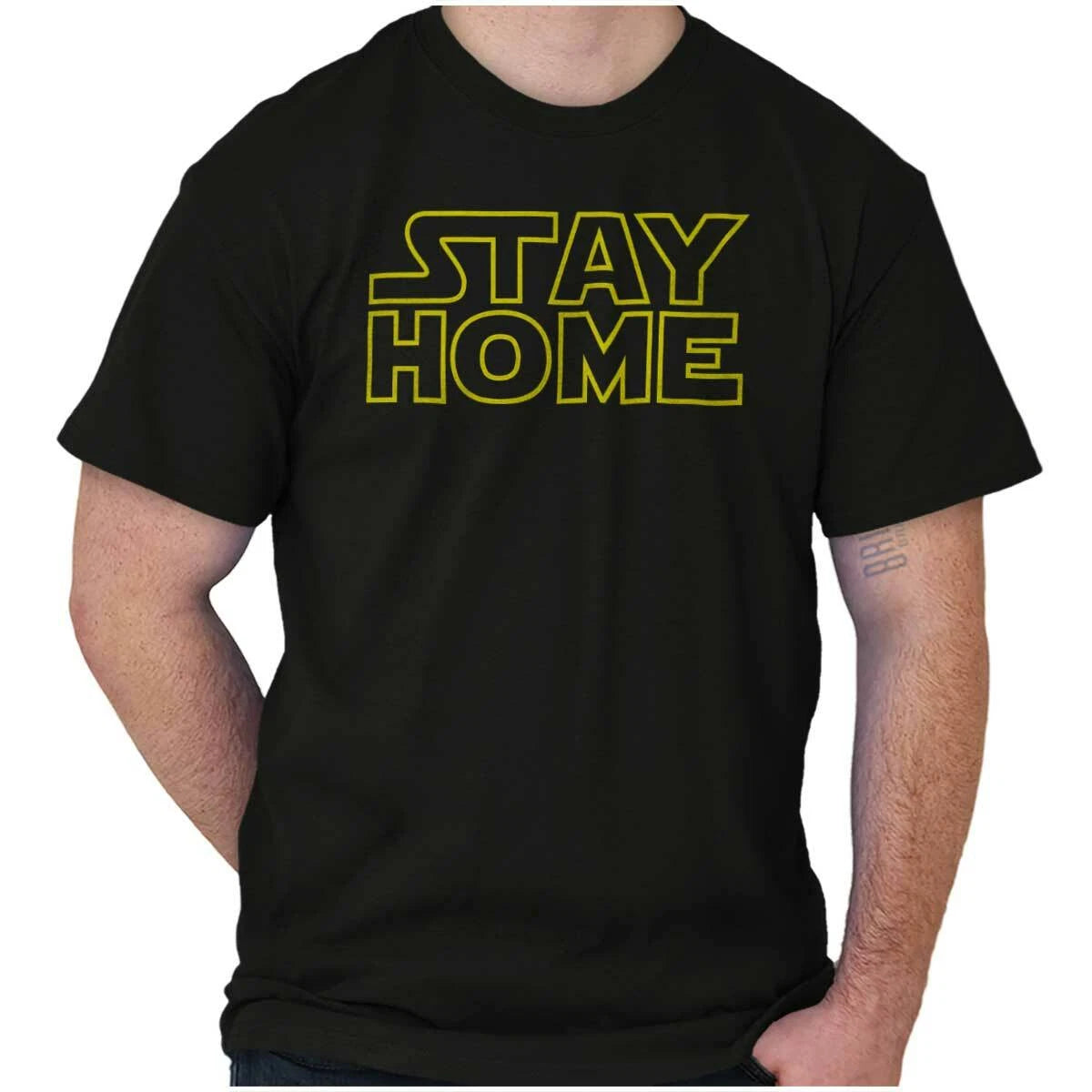 Funny Space Movie Lazy Homebody Stay Home Womens or Mens Crewneck T Shirt Tee