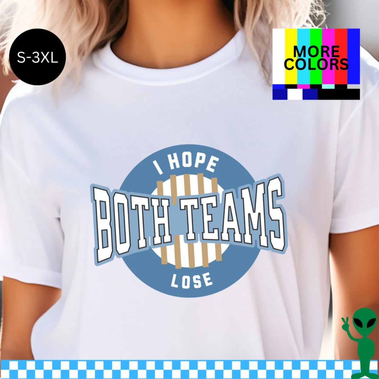 I Hope Both Teams Lose Shirt S-3XL Unisex Short Sleeve