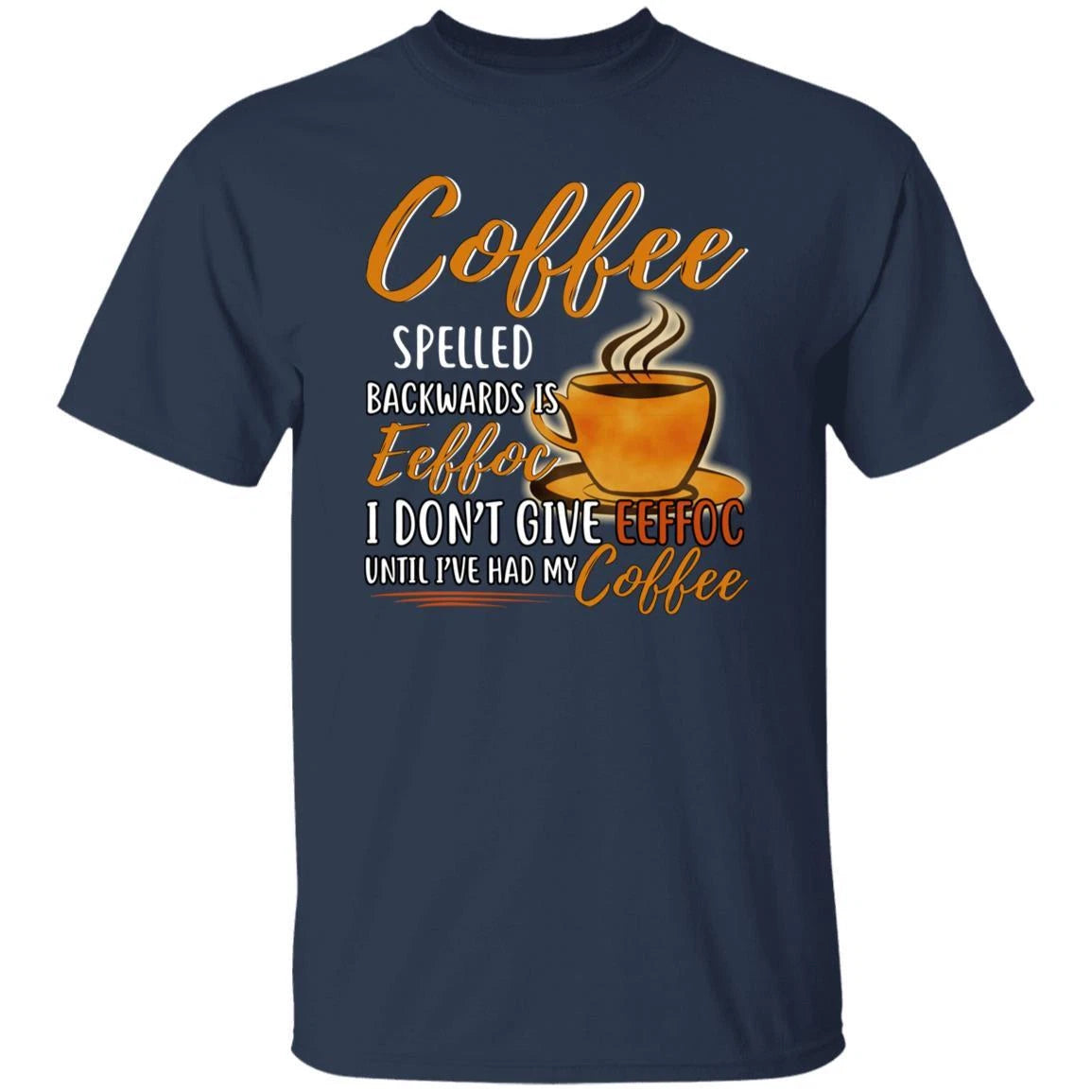 Coffee eeffoc Unisex shirt gift coffee definition tee black navy dark heather