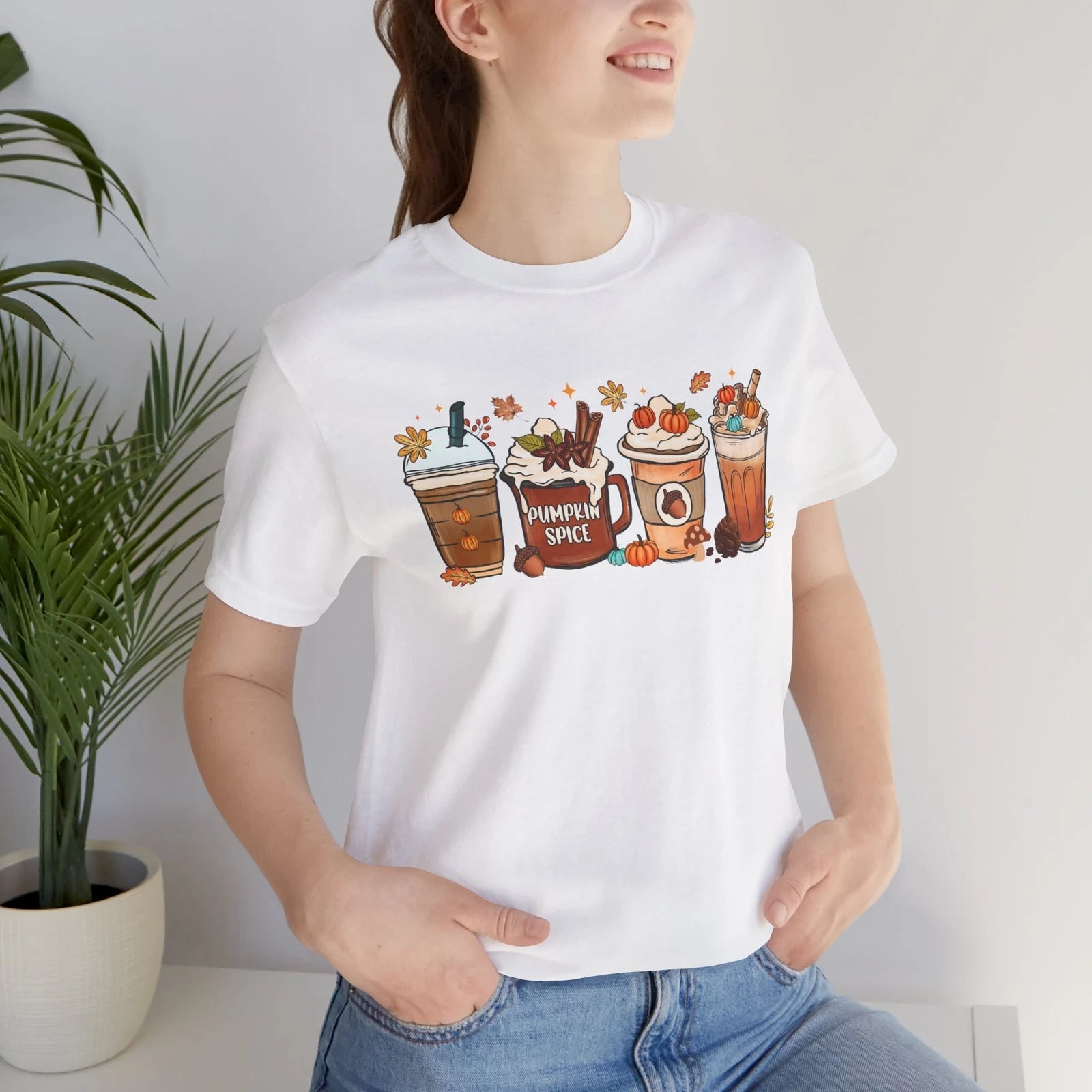 Autumn Coffee Shirt, Fall Season Shirt, Coffee Lovers, Pumpkin Spice Shirt