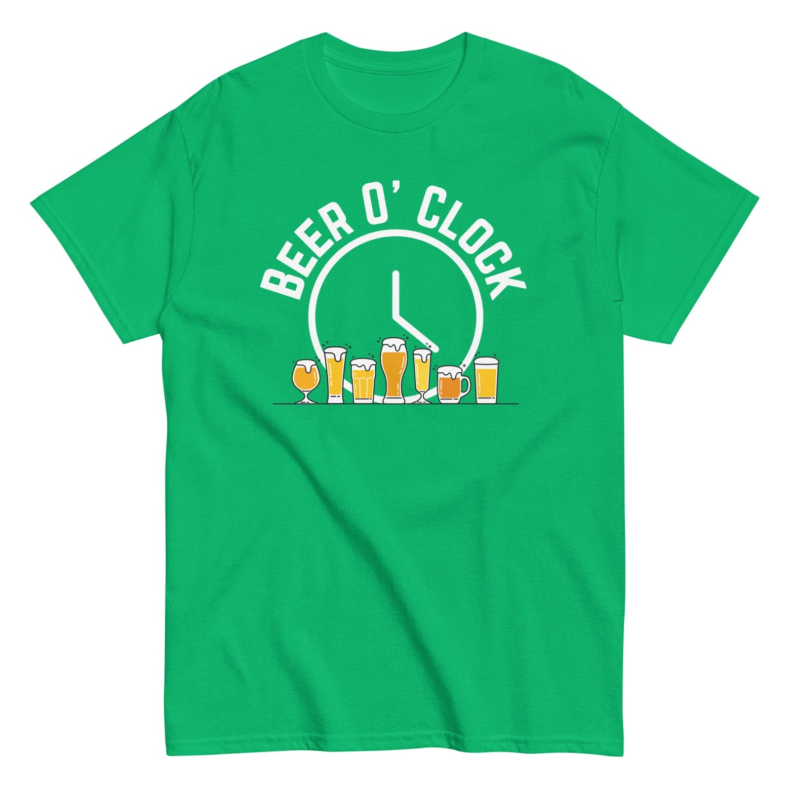 Beer o' Clock St. Patrick's Day Funny T-Shirt S-4X