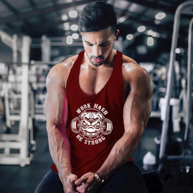 Men's Stringer Muscle Bodybuilding Shirt Gym Sport Vest Singlet Fitness Tank Top
