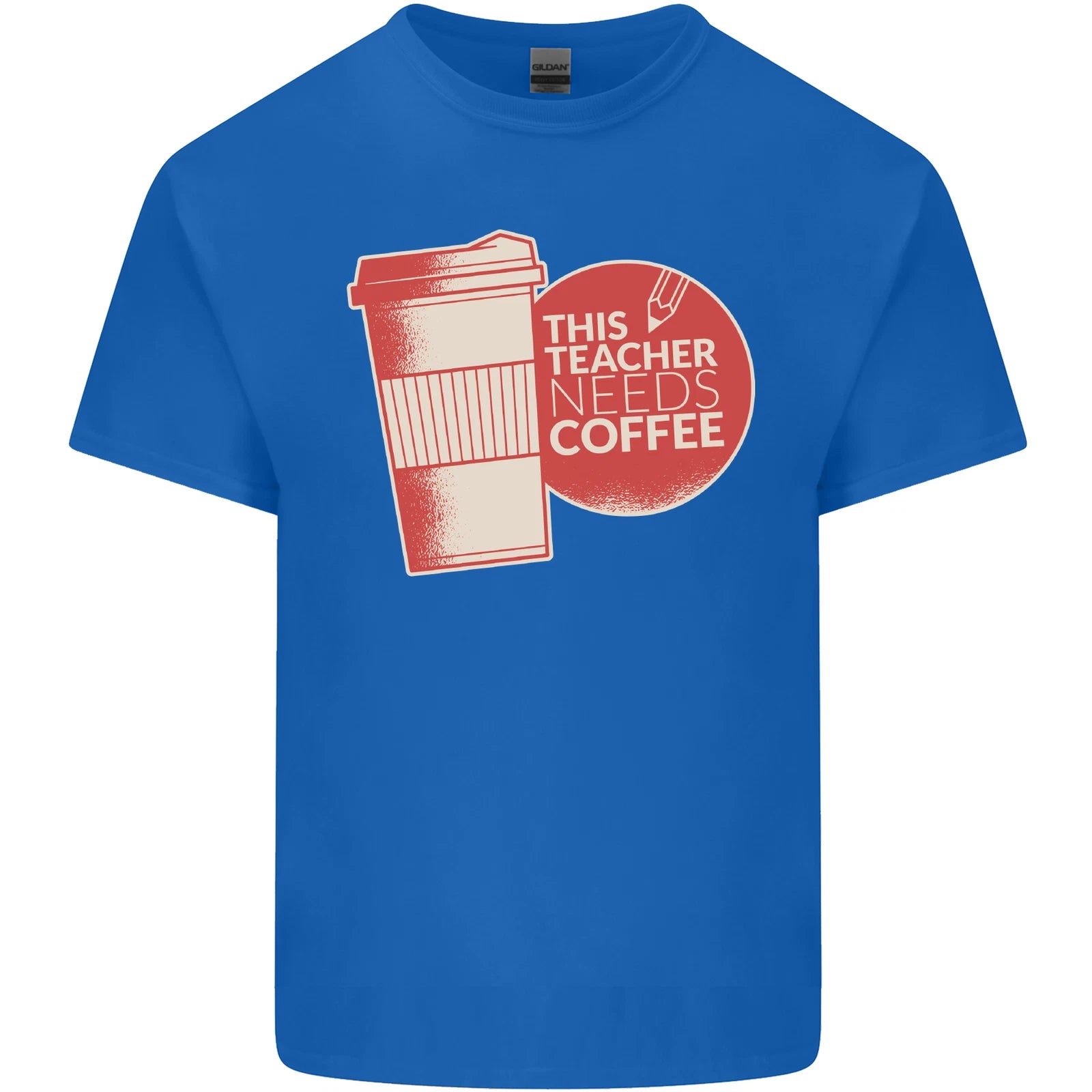 This Teacher Needs Coffee Funny Teaching Mens Light Cotton T-Shirt