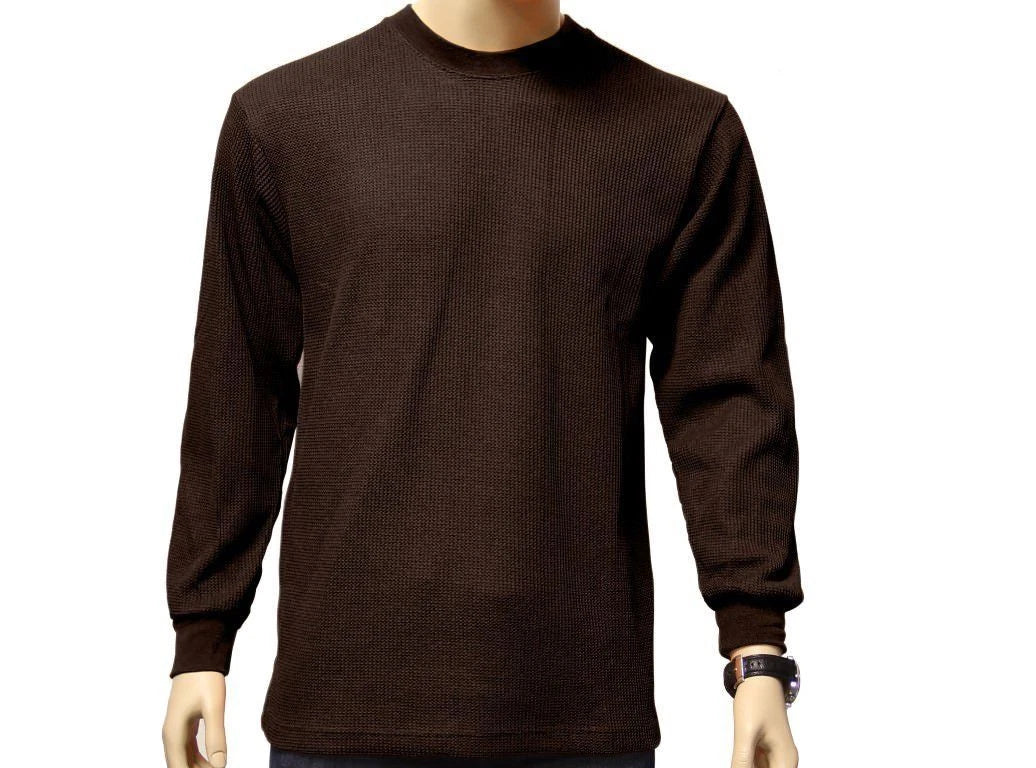 Men's Heavy Weight Waffle Thermal Shirt Long Sleeve Top Underwear Colors & Sizes