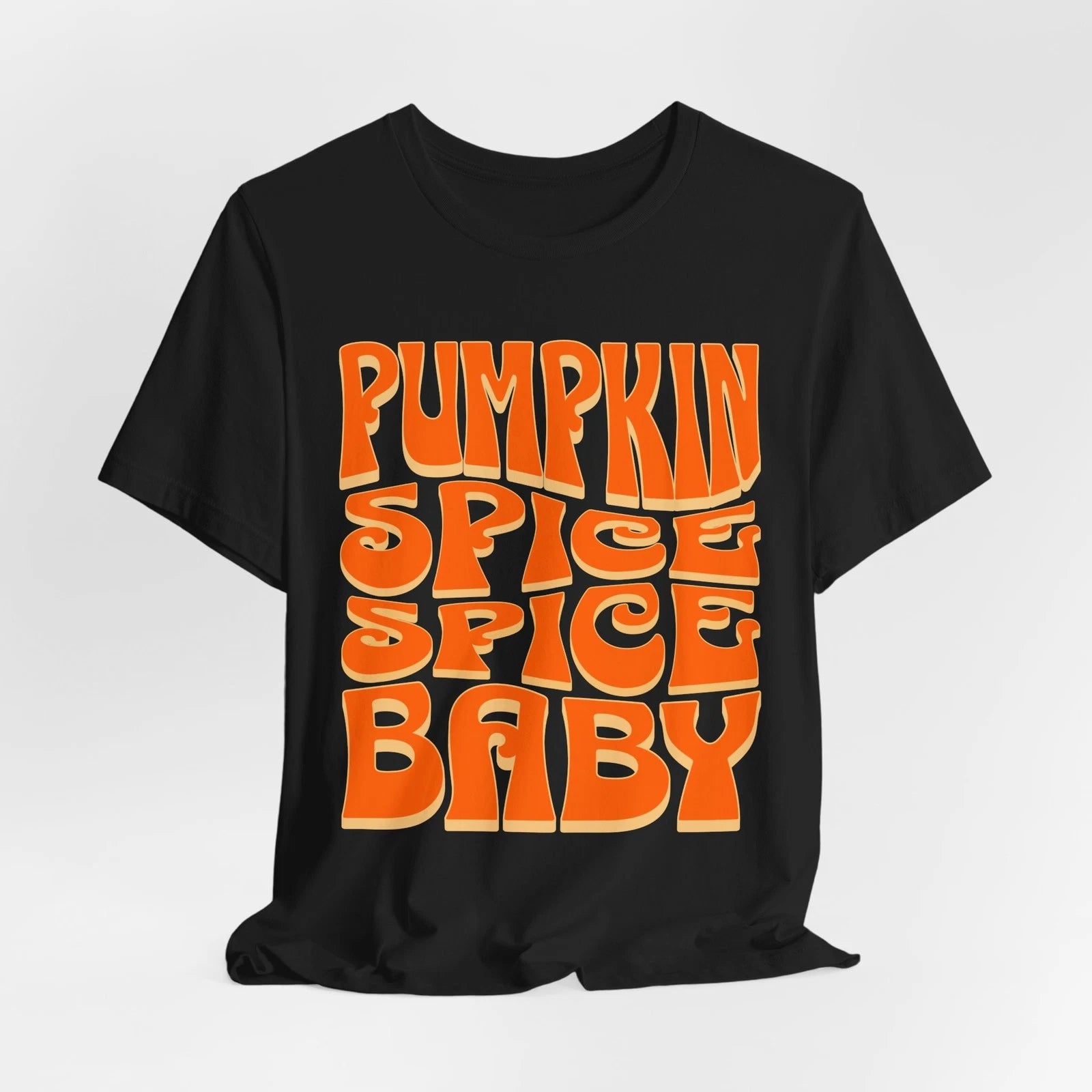 Pumpkin Spice Tee, Autumn Coffee Lover Shirt, Fall Retro T-Shirt, Funny Fall