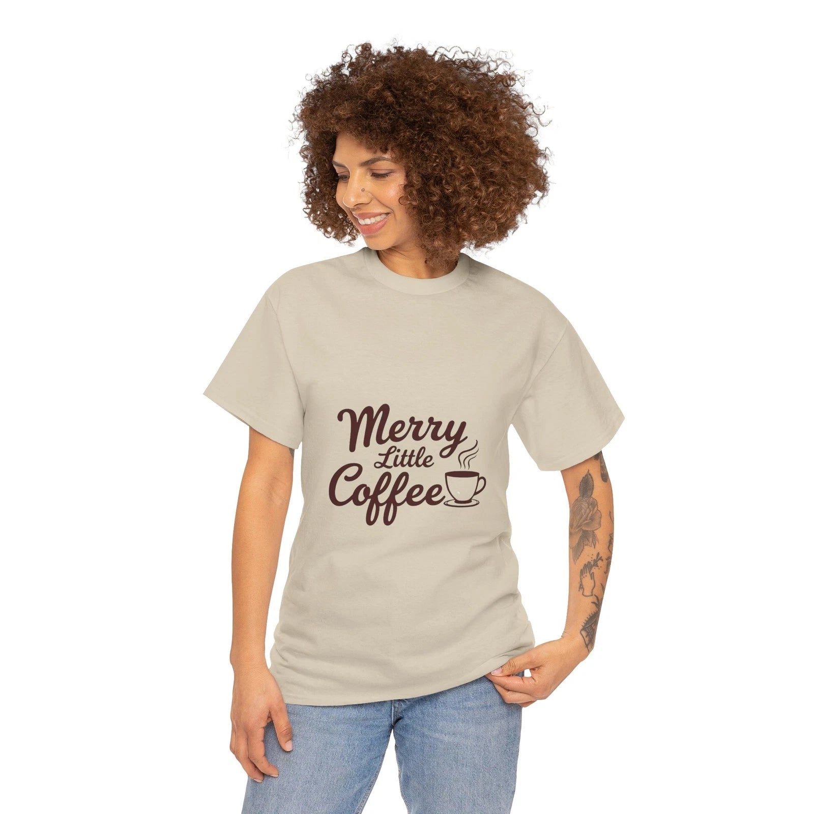 Merry Little Coffee T-Shirt | Hot Cocoa Christmas Cup