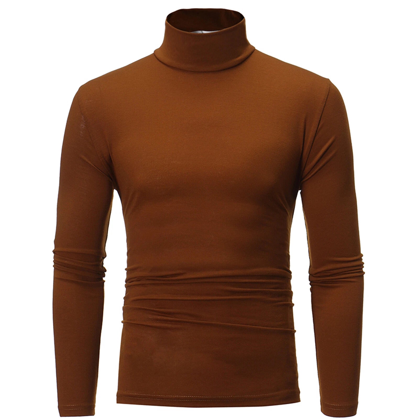 Men Long Sleeve T-Shirt Thermal High Neck Warm Winter Jumper Underwear AU