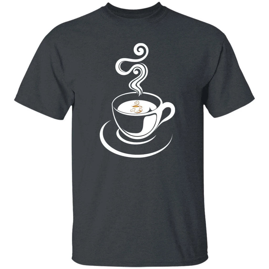Simple coffee cup Unisex shirt gift classic coffee lover tee black dark heather