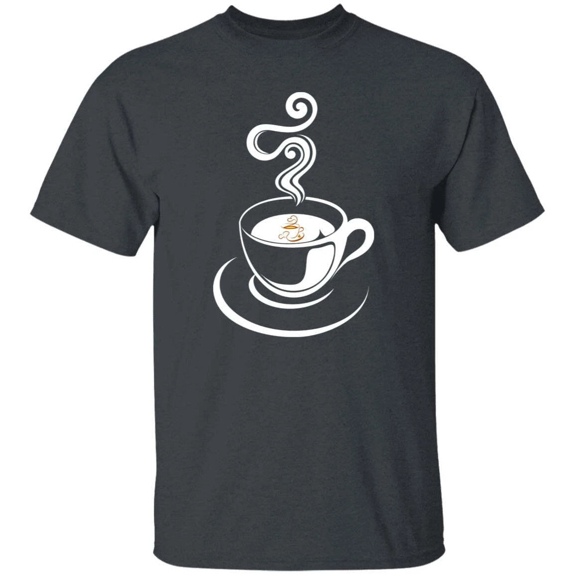 Simple coffee cup Unisex shirt gift classic coffee lover tee black dark heather