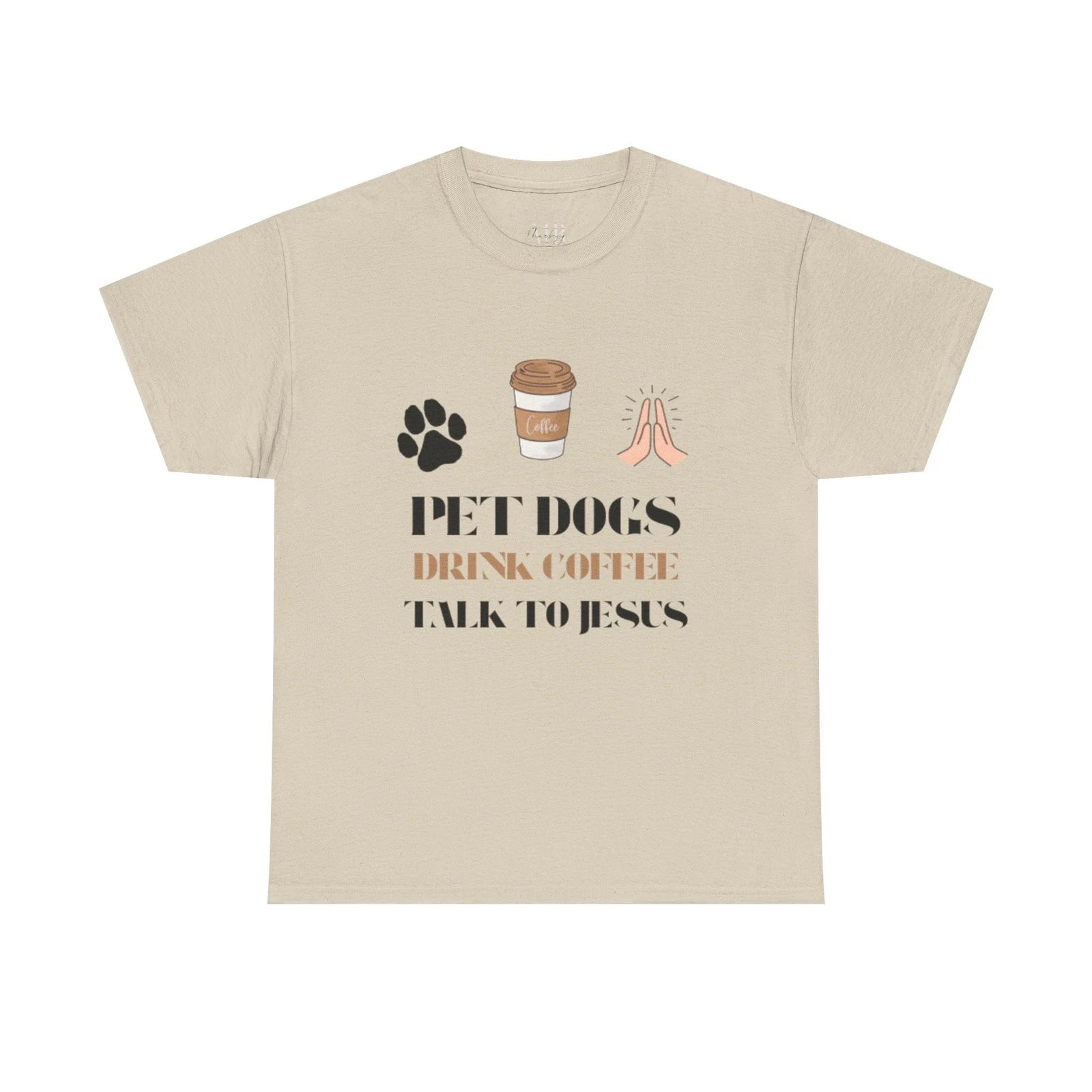 Christian Pet Coffee Lover Tee, Unisex Top for Animal Owners, Faith Apparel Gift