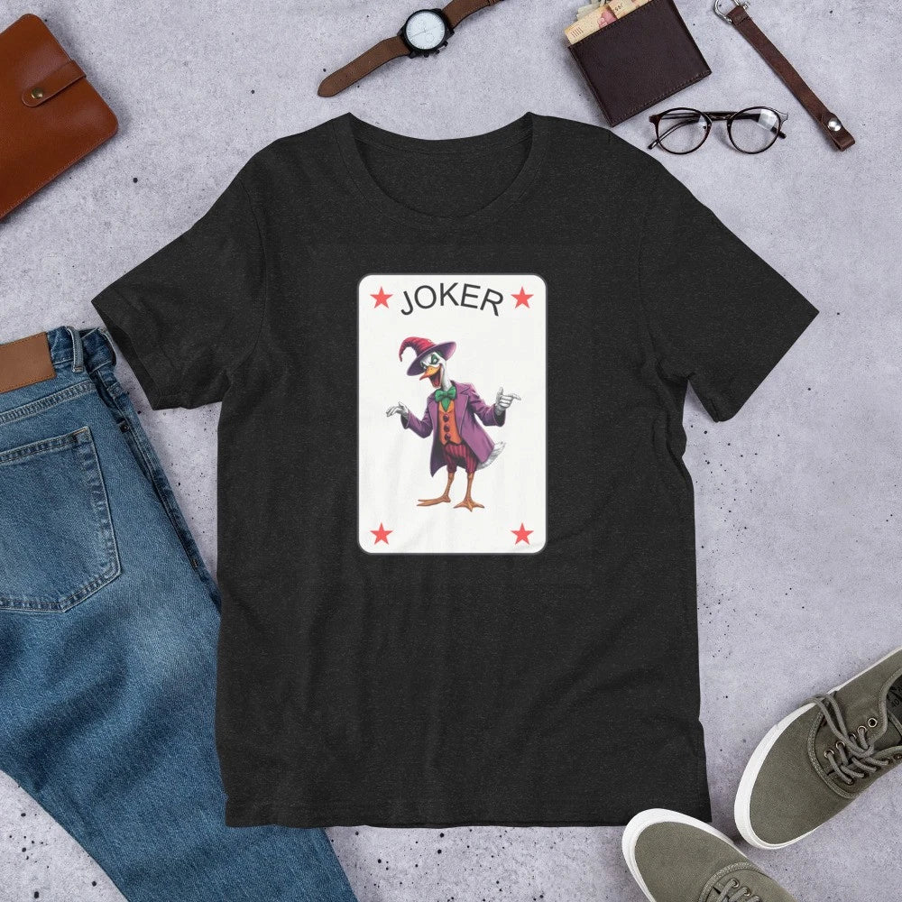Goose Court Jester Clown Playing Card Lazy Halloween Costume t-shirt