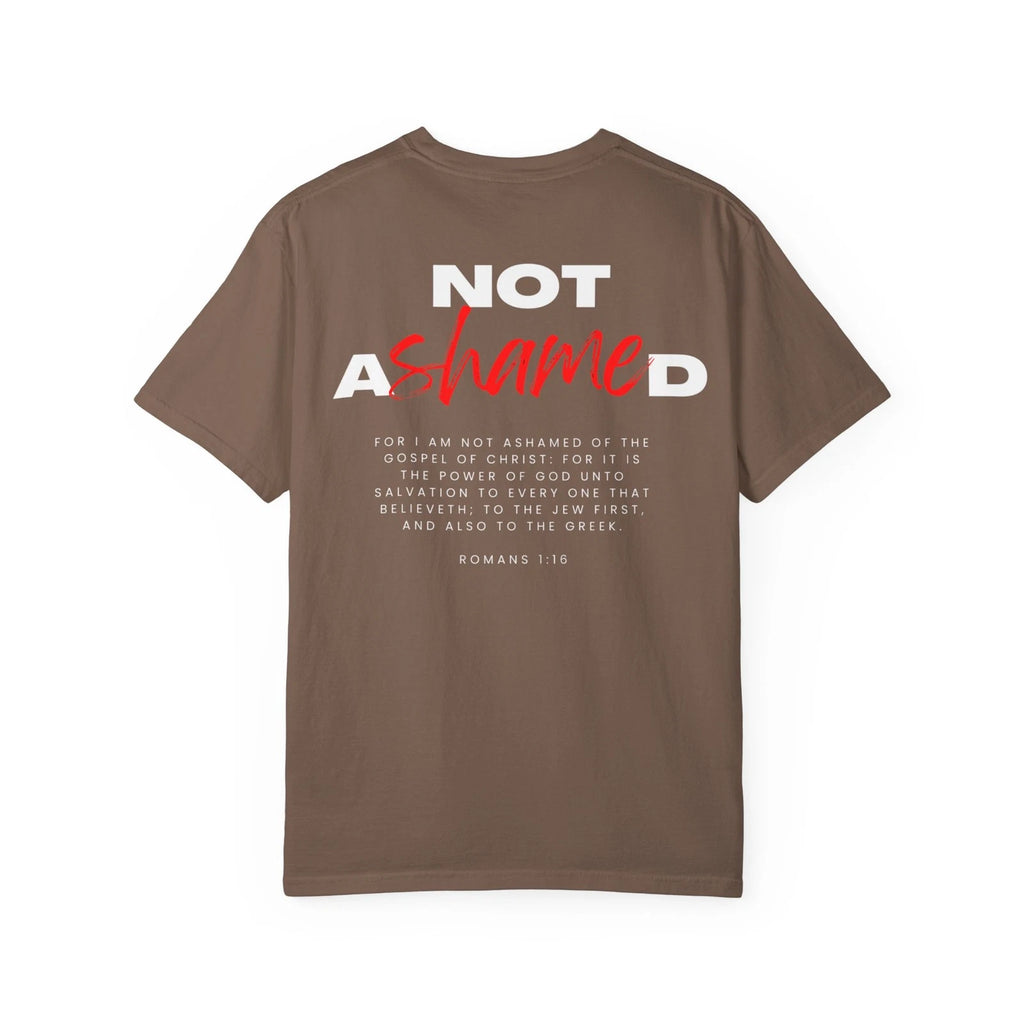 Not Ashamed Shirt Graphic Christian Shirts for Men Romans 1 Bible Verse T Shirt