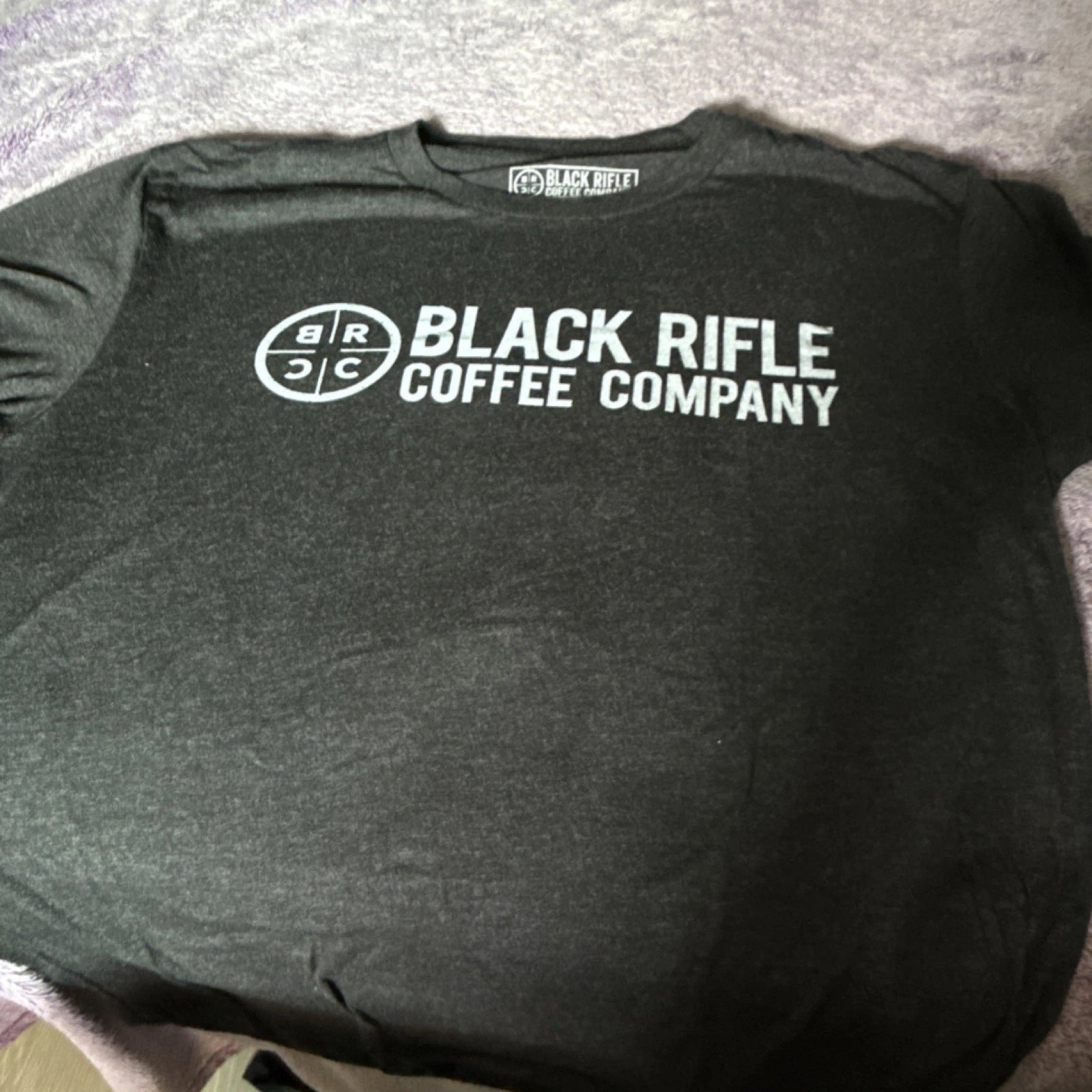 Black Rifle Coffee Company Men's Black Graphic Crew Neck T-Shirt Size L