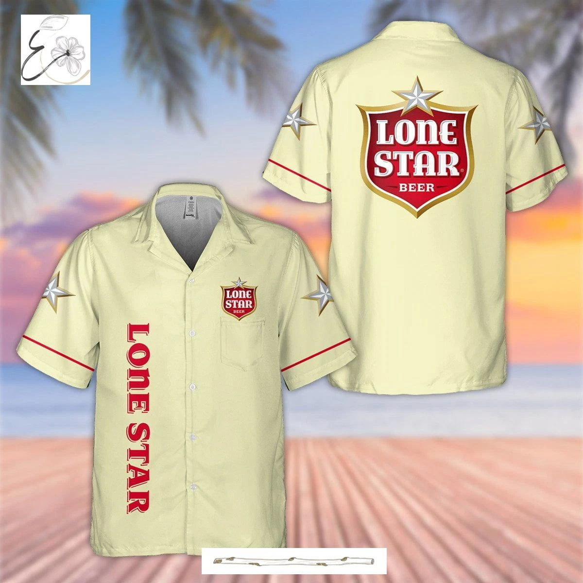 Lone Star Beer All Over Print 3D Hawaiian Shirt