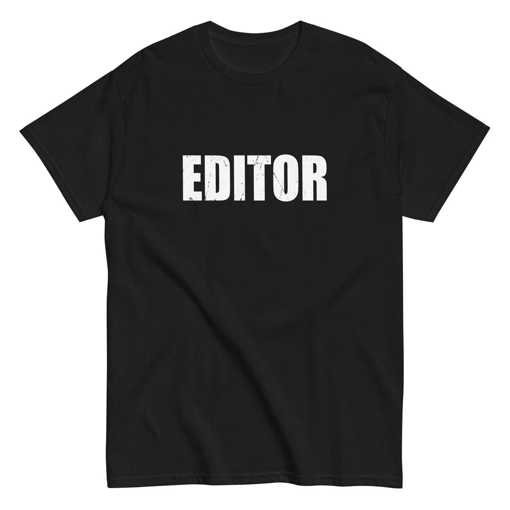 Editor Funny Cute Lazy Easy Simple DIY Halloween Costume T-Shirt New Graphic Men