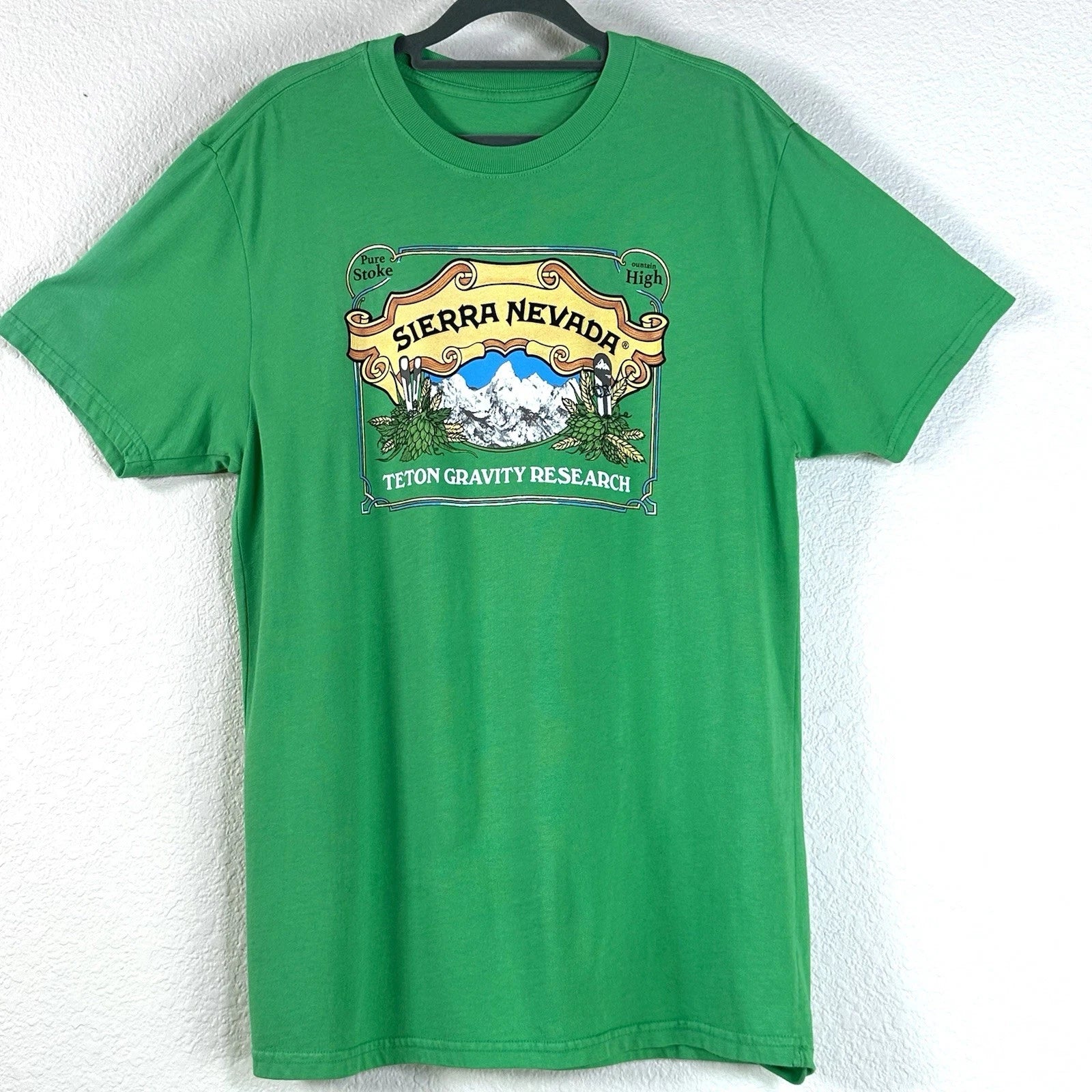 Sierra Nevada Teton Gravity Research Ski Brewery Beer Tour Graphic T Shirt M