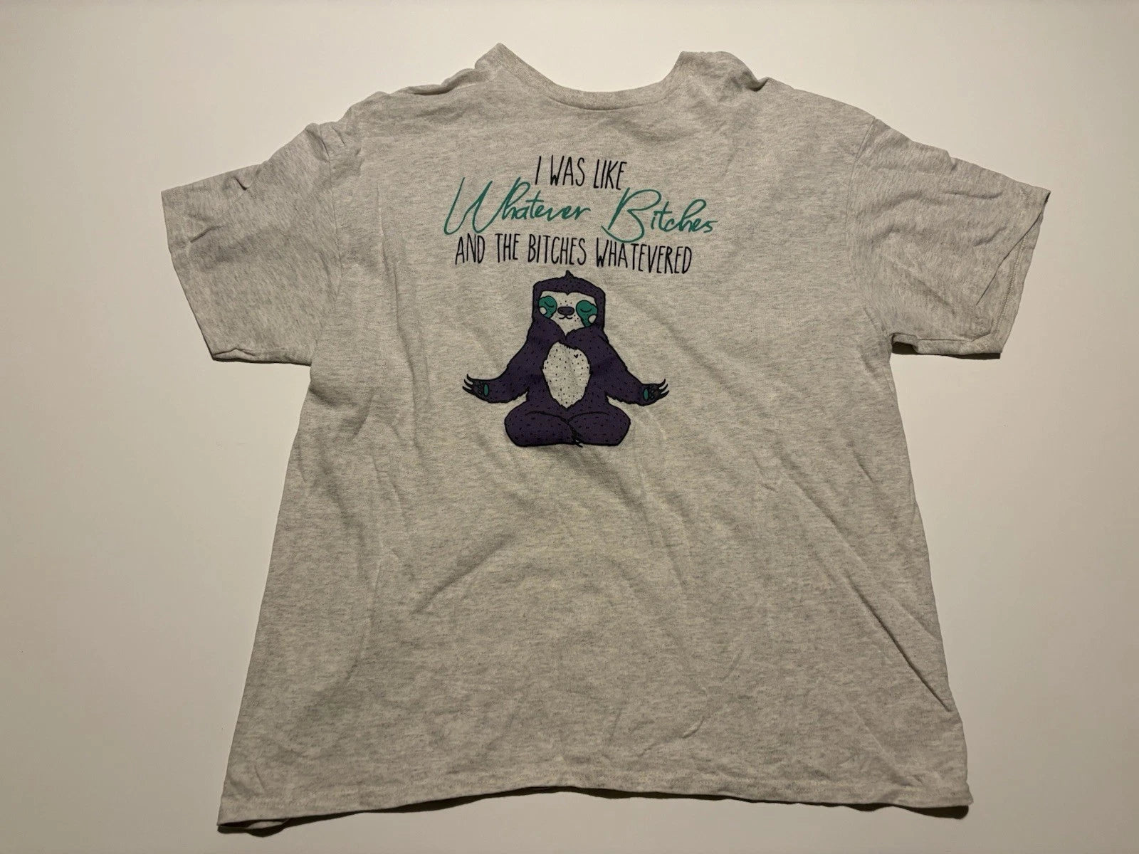 VTG Y2K Funny Sloth Shirt Cozy SZ XL