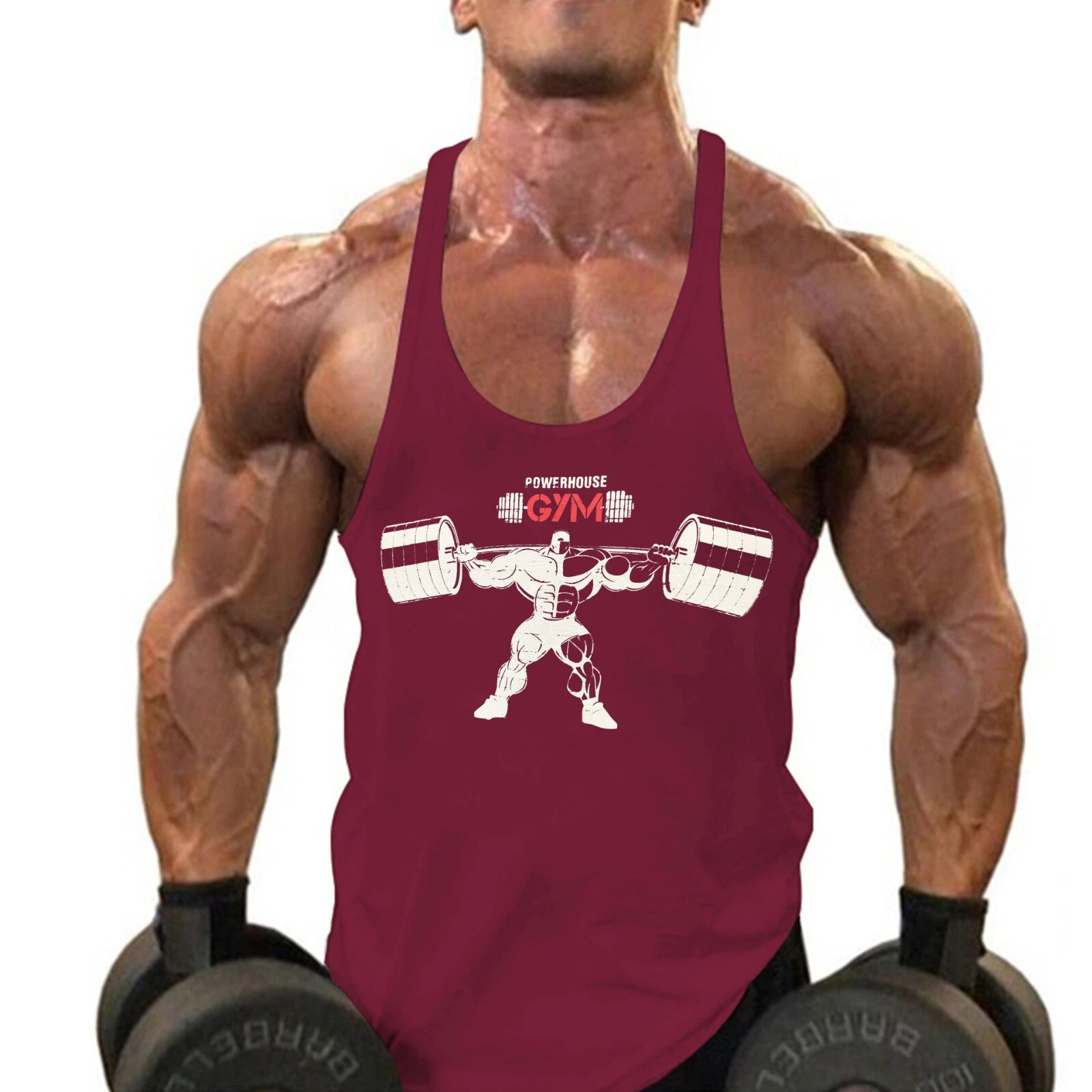 Men's Stringer Muscle Bodybuilding Shirt Tank Top Gym Singlet Fitness Sport Vest