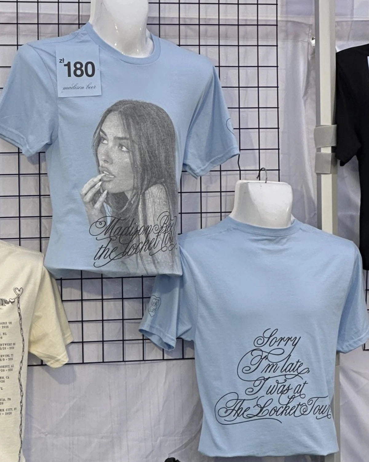 Madison Beer The Locket Tour Merch Light Blue T-shirt