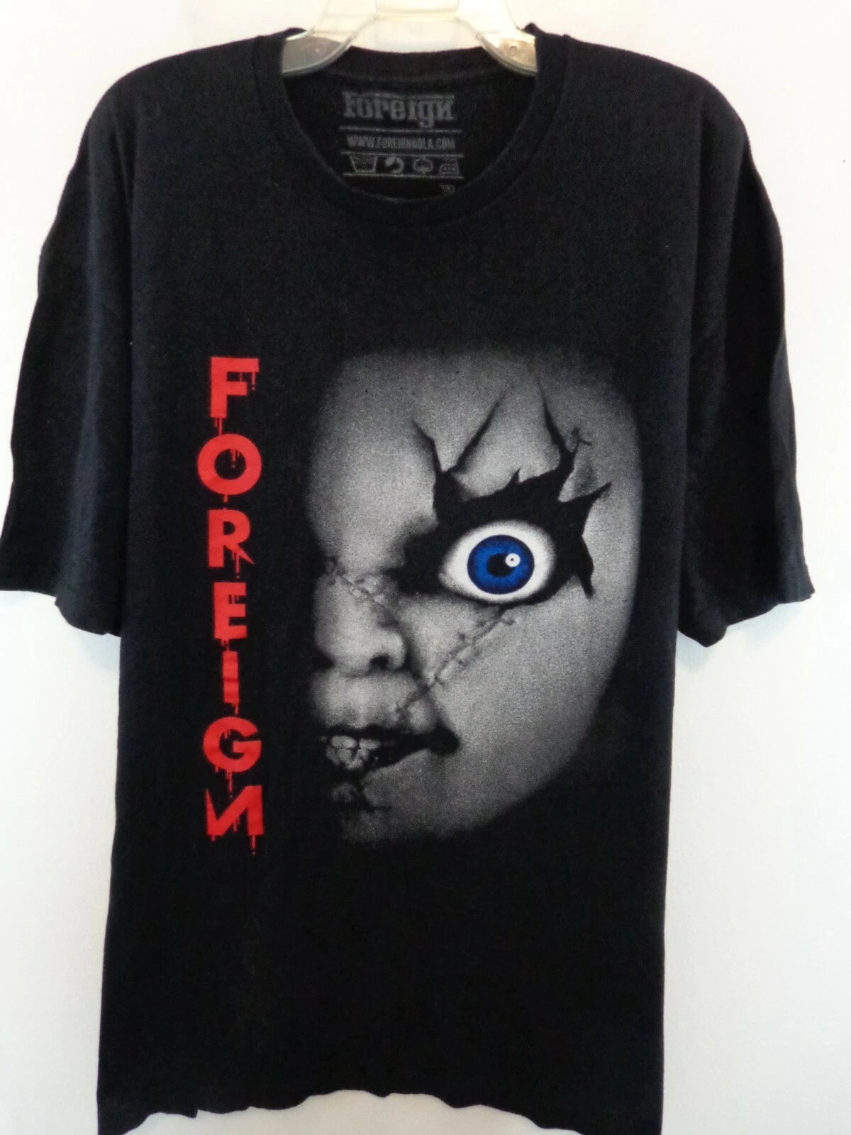 Foreign T Shirt Men's 3XL Black "I got my Eye on you Chuckie" Big Logo