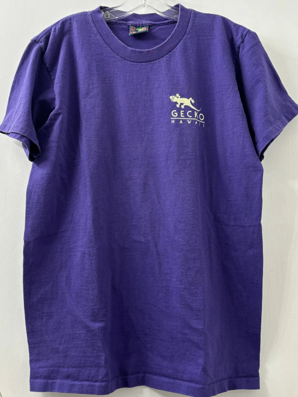 Vintage, Rare, GECKO HAWAII Surfing T-Shirt, Large, 100% Cotton, By Happy Shirts