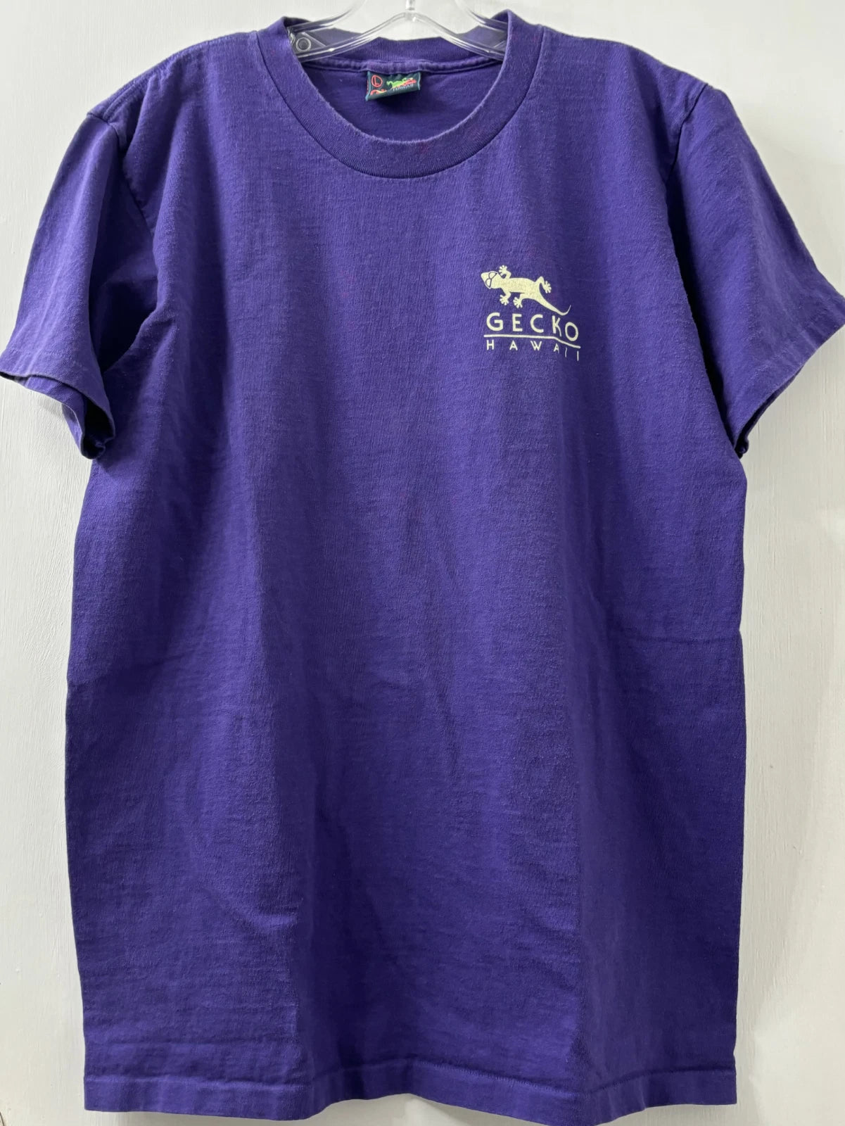 Vintage, Rare, GECKO HAWAII Surfing T-Shirt, Large, 100% Cotton, By Happy Shirts