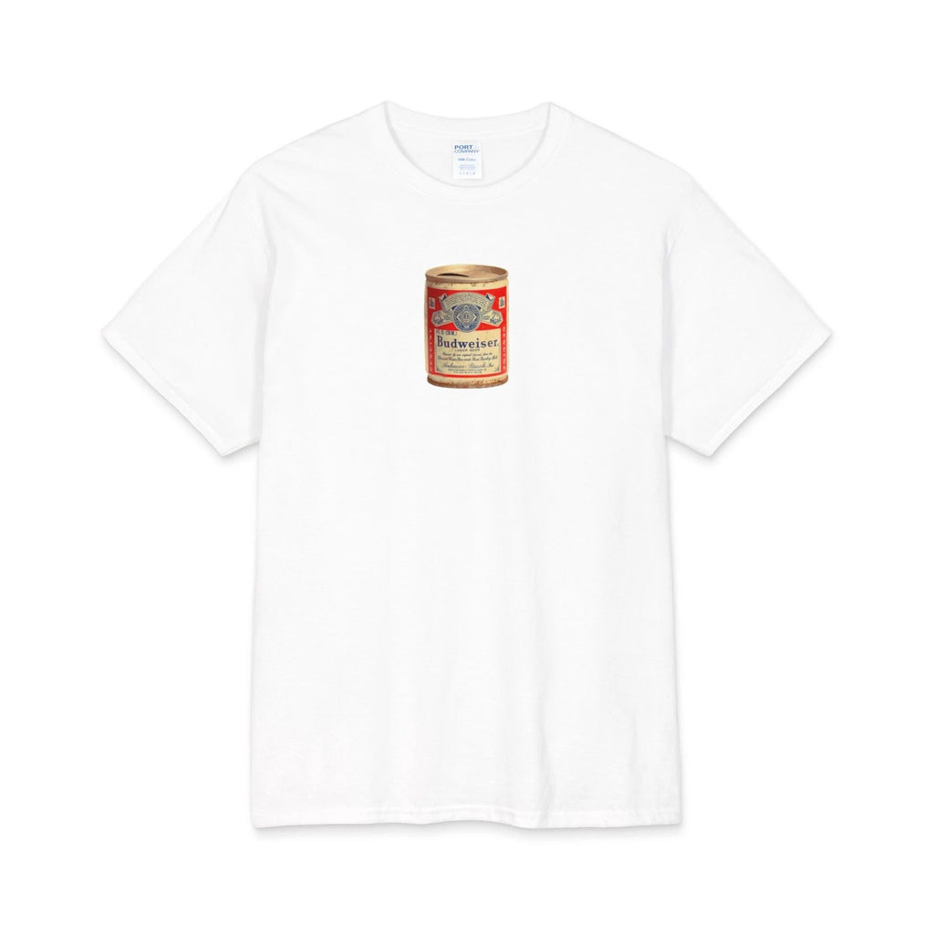 Vintage Beer Can Graphic Tee | Retro Label T-Shirt Budweiser