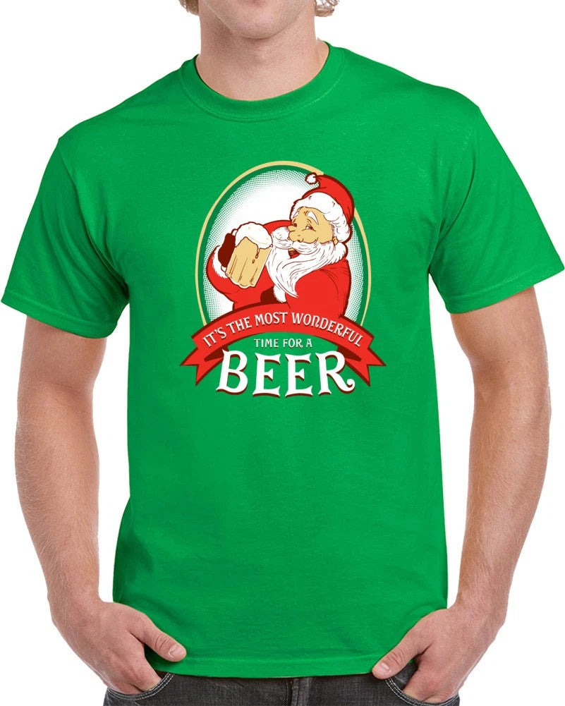 Its The Most Wonderful Time For A Beer Christmas  T Shirt