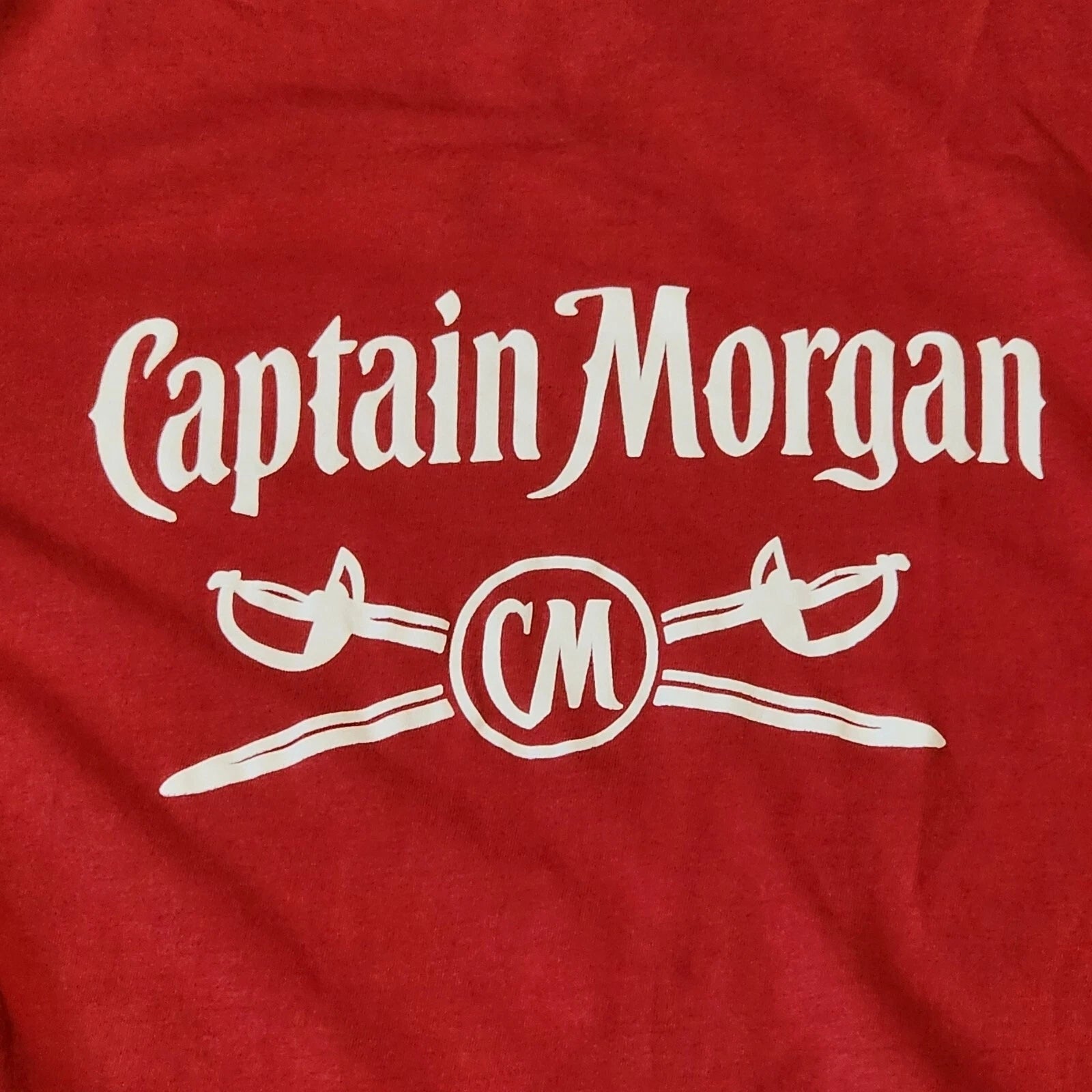 Captain Morgan Tee Large Rum Alchohol Bar Staff Bartending Restaurants Bars
