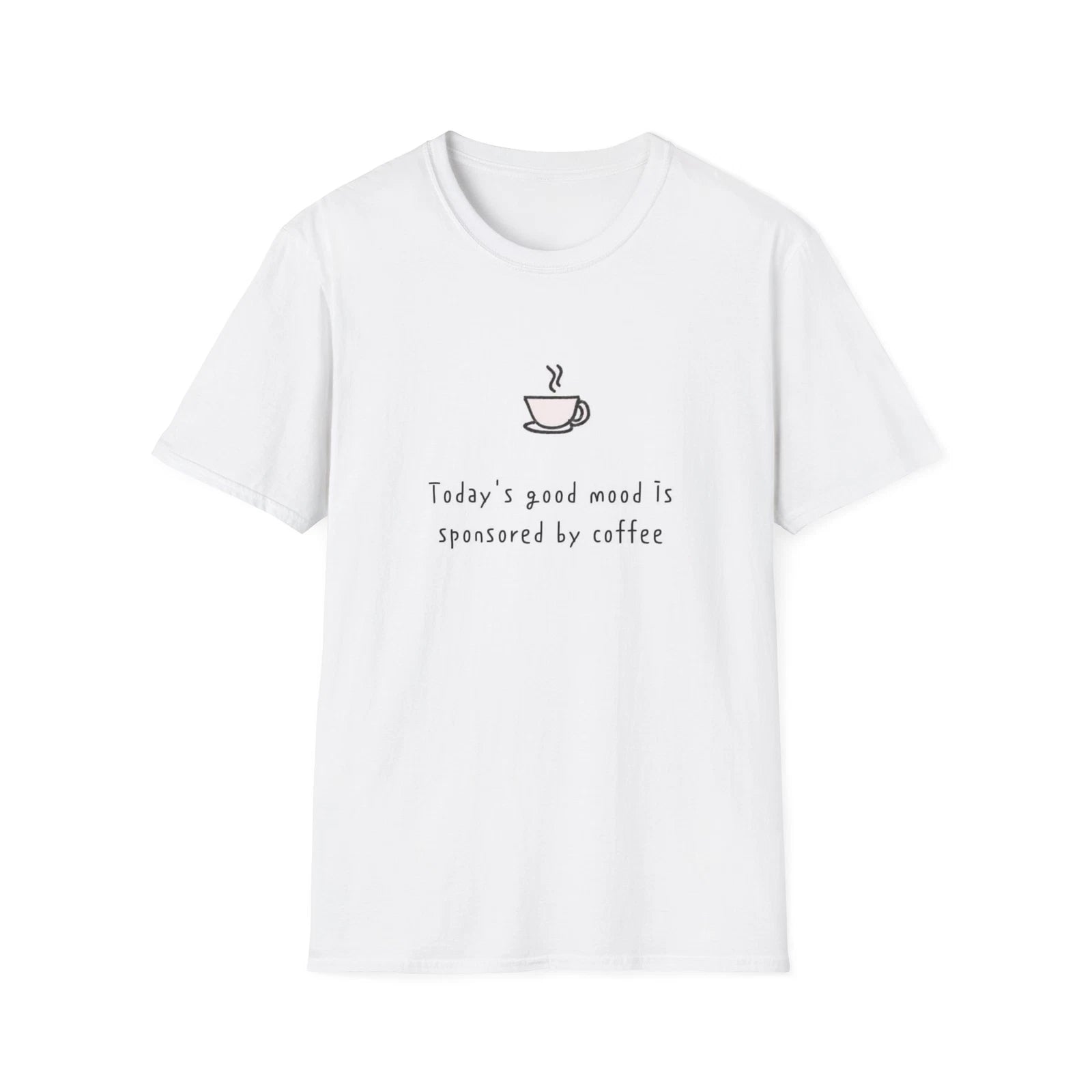 Coffee Lover's Unisex T-Shirt, Mood Boosting Tee, Gift for Coffee Addicts, Funny