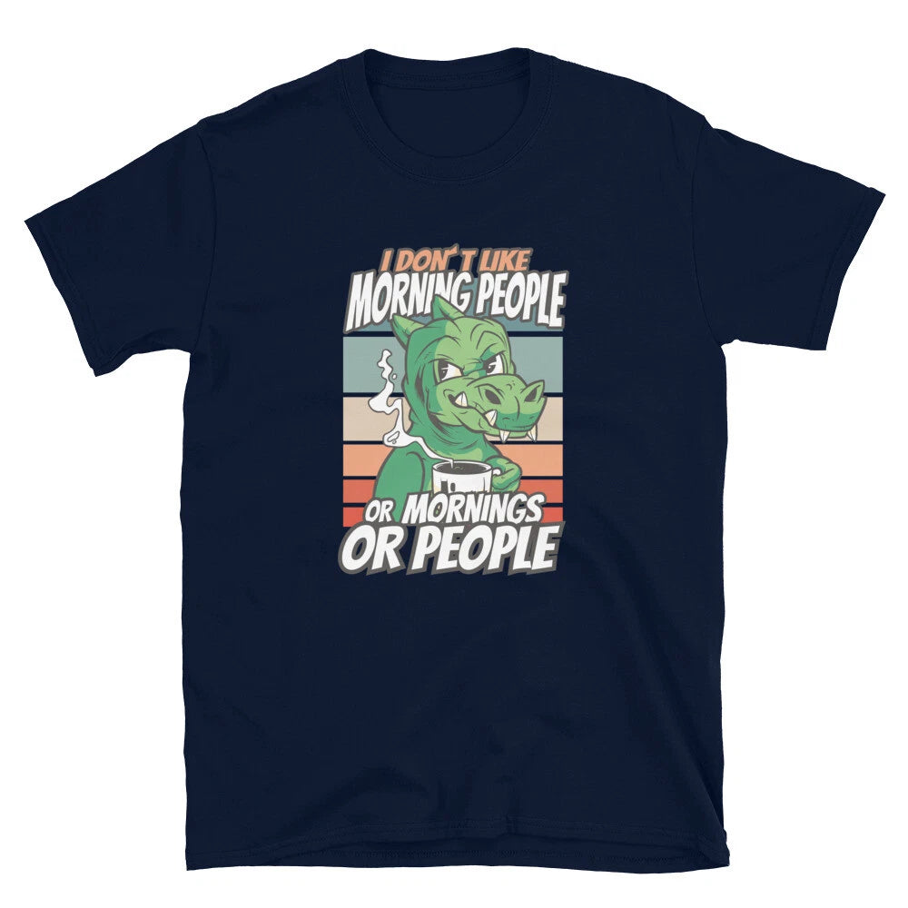 Cranky Morning Coffee Dinosaur Classic Fit T-Shirt