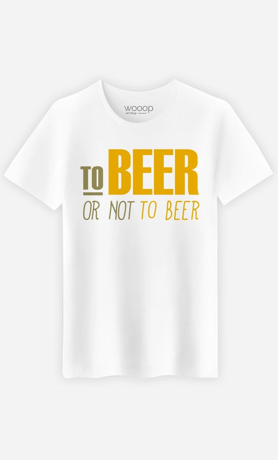 Men's Short Sleeve T-Shirt White, TO BEER OR NOT TO BEER