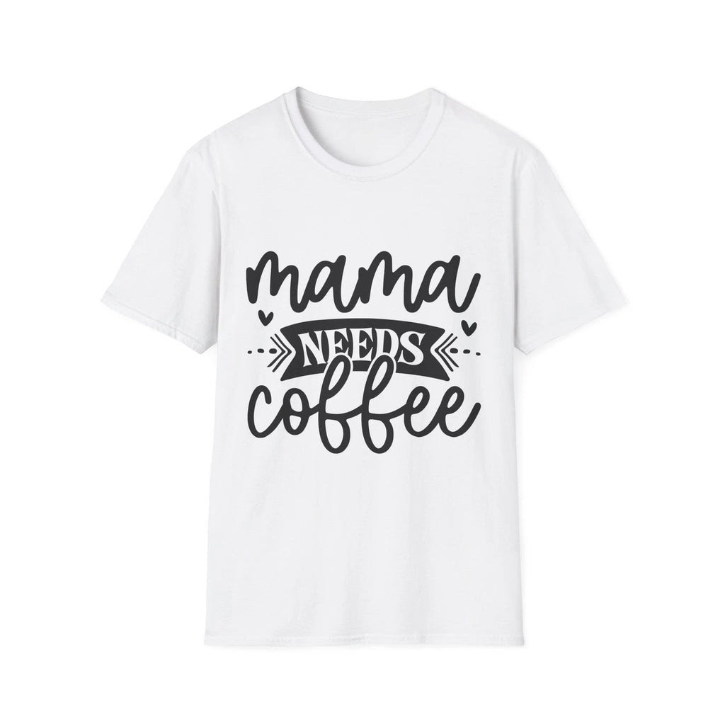 Mama Needs Coffee T-Shirt | Mom Coffee Script Design