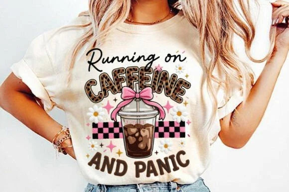 Coffee Mental Health Anxiety Humor Shirt