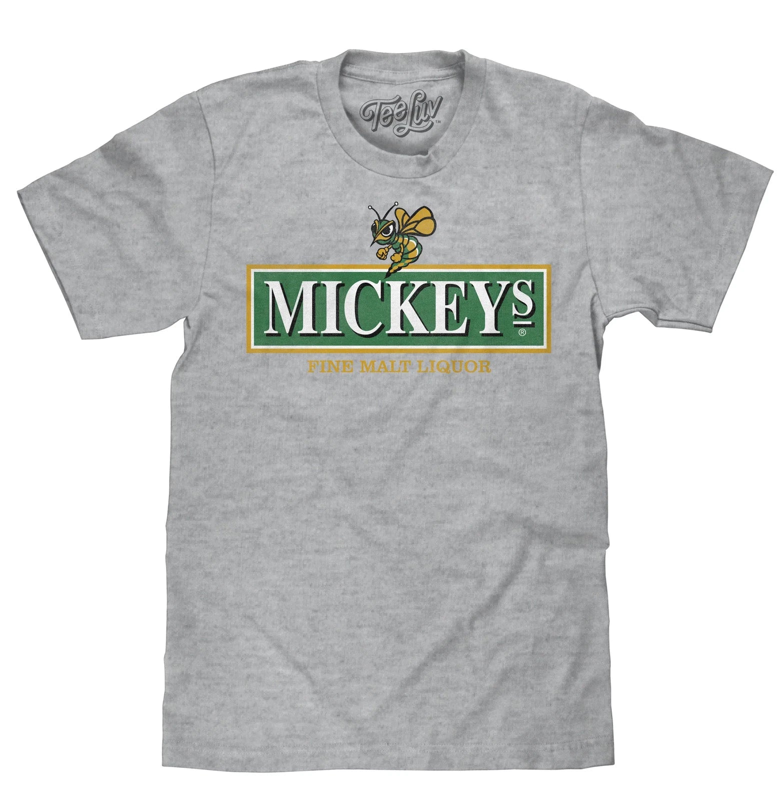 Mickey's Malt Liquor Beer Mens T Shirt Athletic Heather Gray
