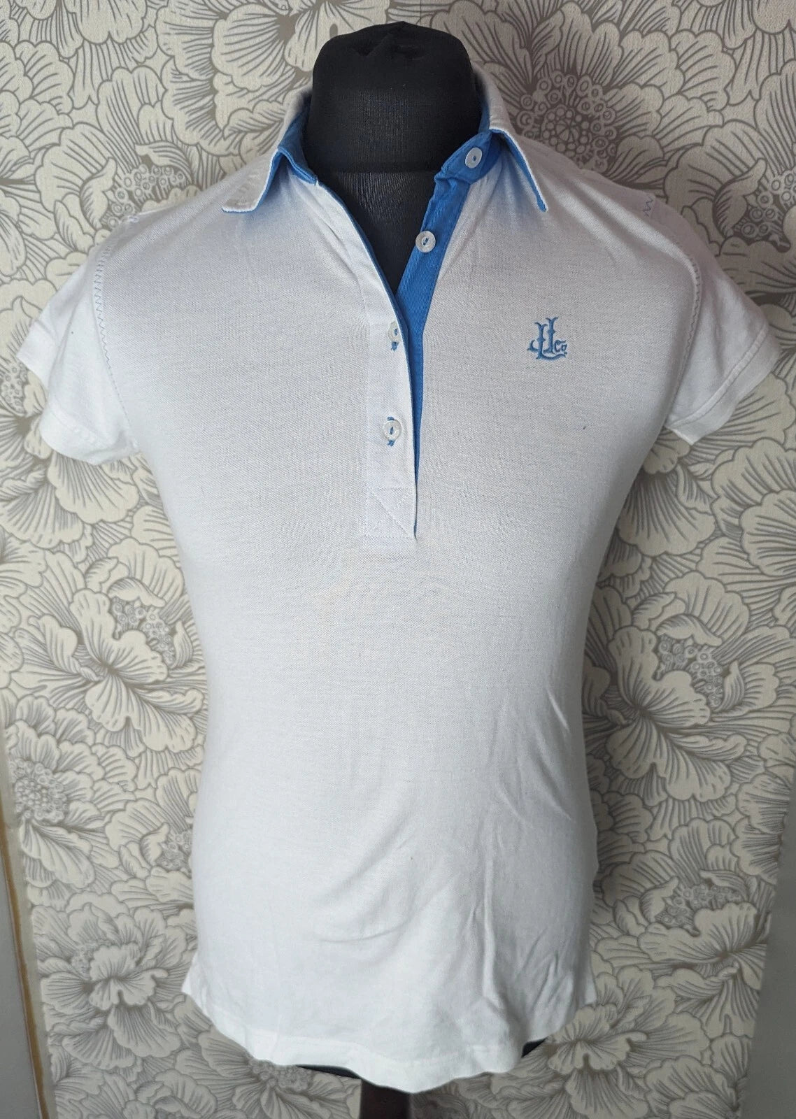 Lazy Jacks Mens White Poloshirt Size Small Brand New