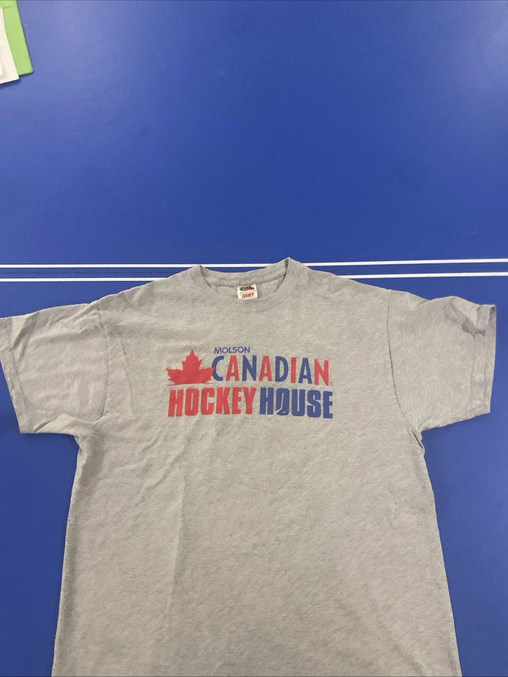 Fruit of The Loom Jolson Canadian Hockey House Beer T Shirt Mens XL Gray Cotton