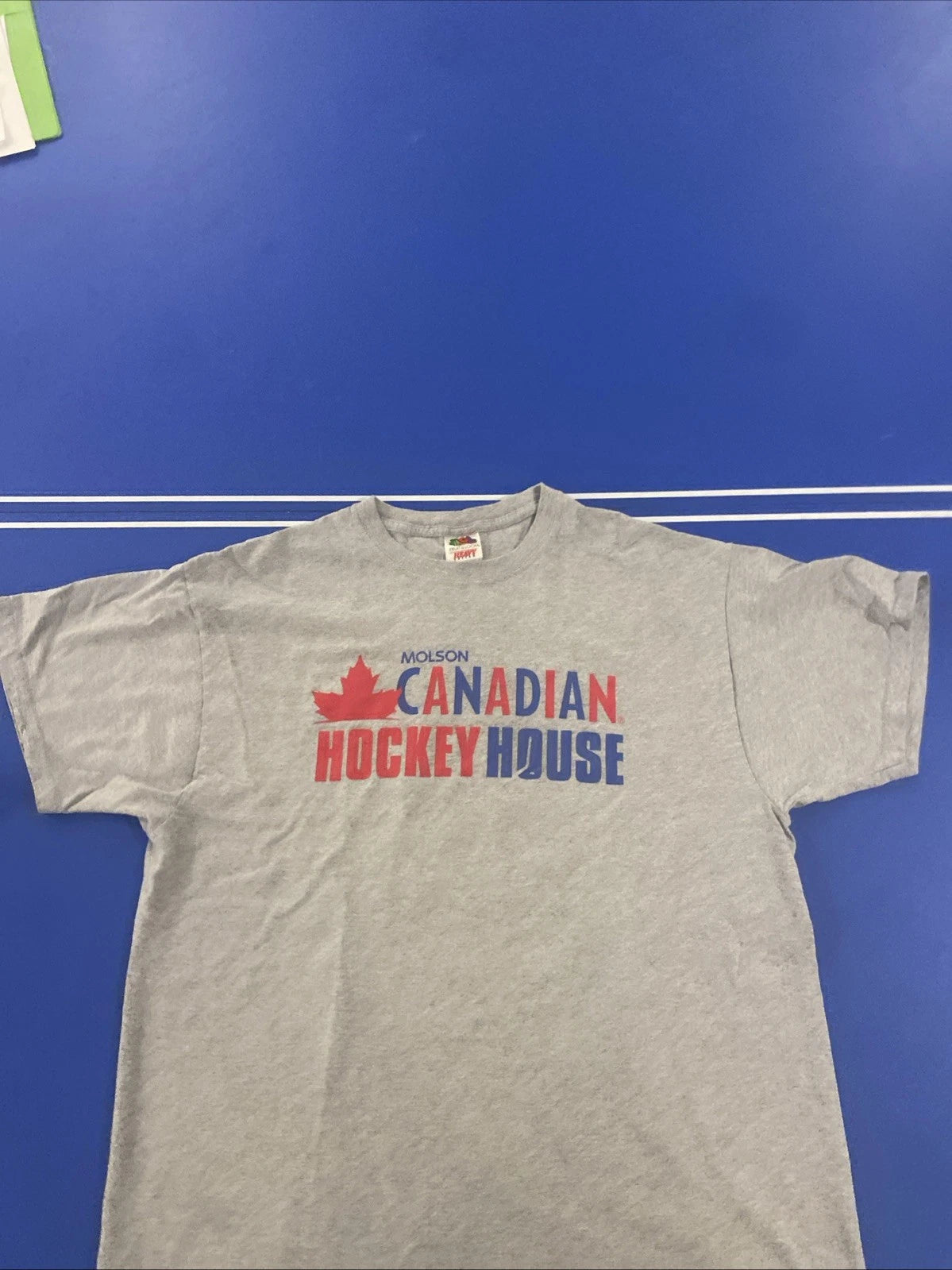 Fruit of The Loom Jolson Canadian Hockey House Beer T Shirt Mens XL Gray Cotton