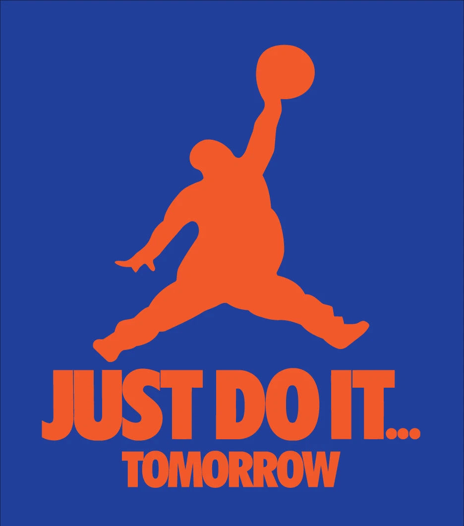 Just Do It Tomorrow parody shirt Funny Procrastination basketball lazy gamer